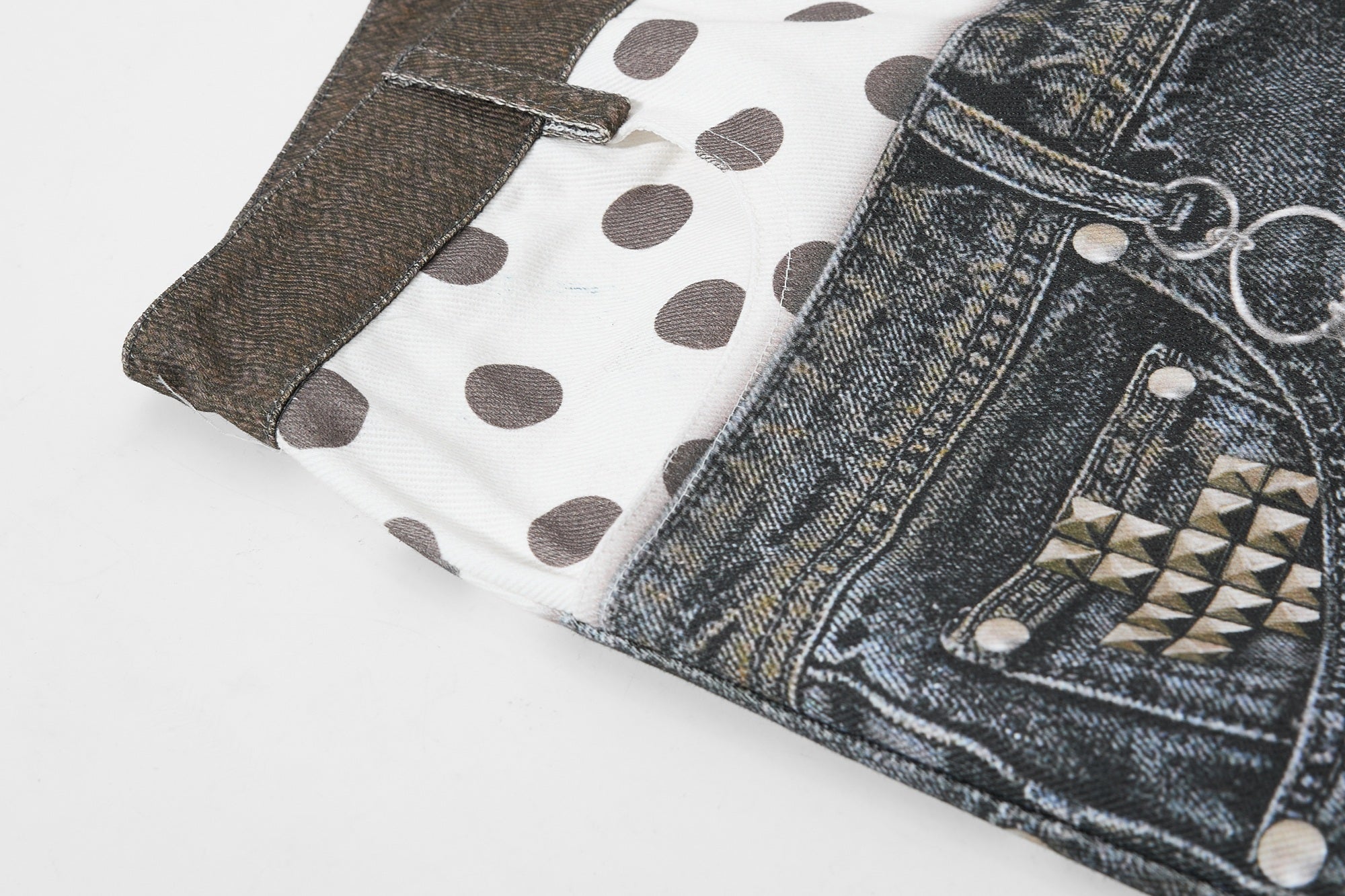 Layered Punk Denim Jorts | Wide-Leg Y2K Streetwear Shorts