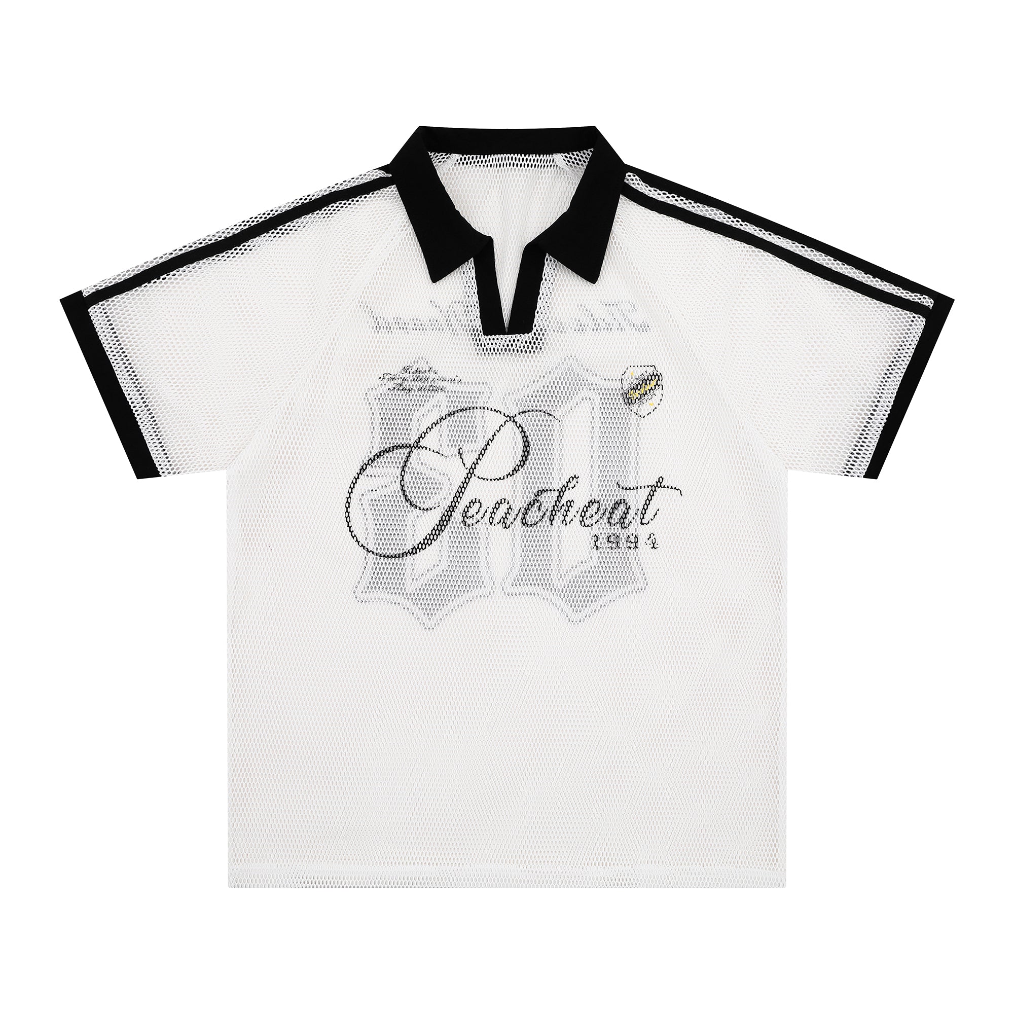 Omirad Vintage Mesh Polo Tee | Retro Athletic Street Shirt