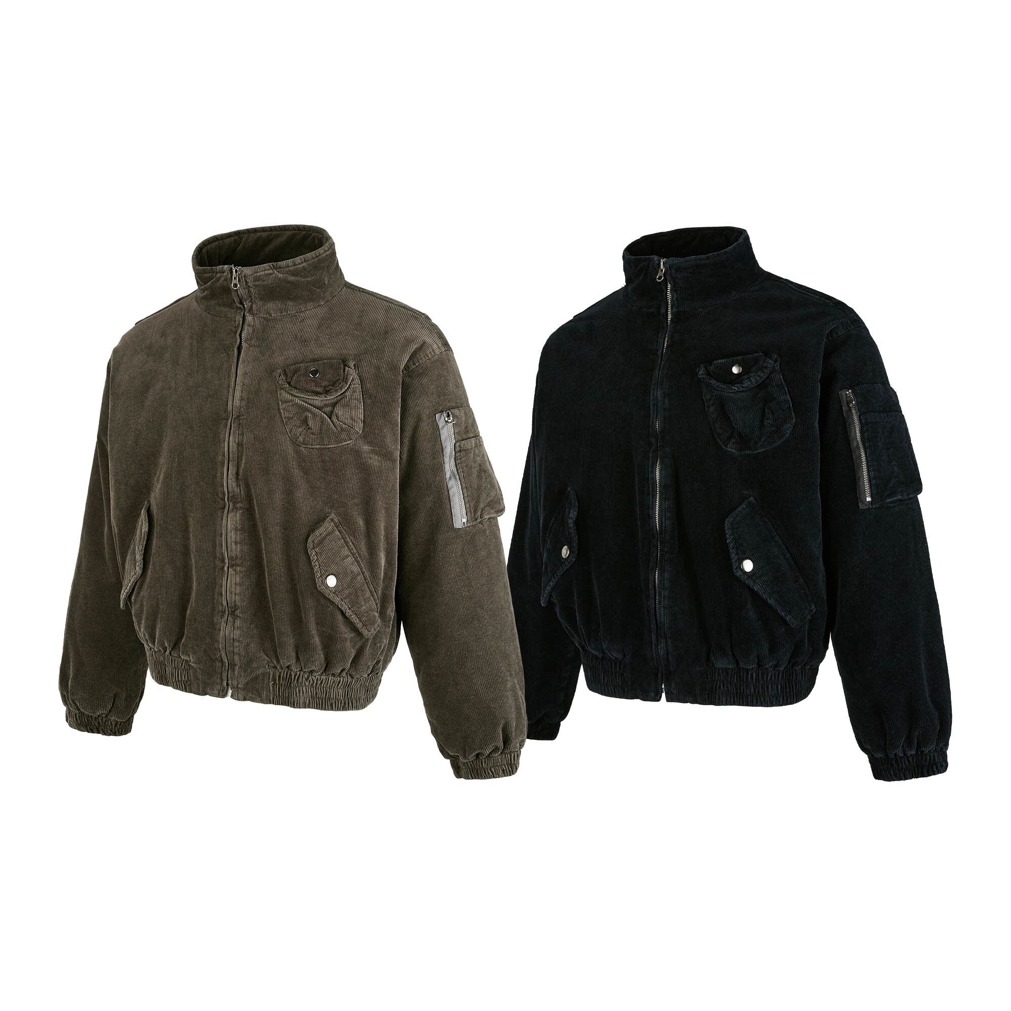Omirad Corduroy Utility Bomber Jacket | Streetwear