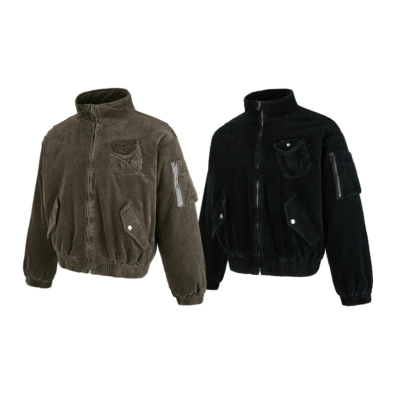 Omirad Corduroy Utility Bomber Jacket | Streetwear