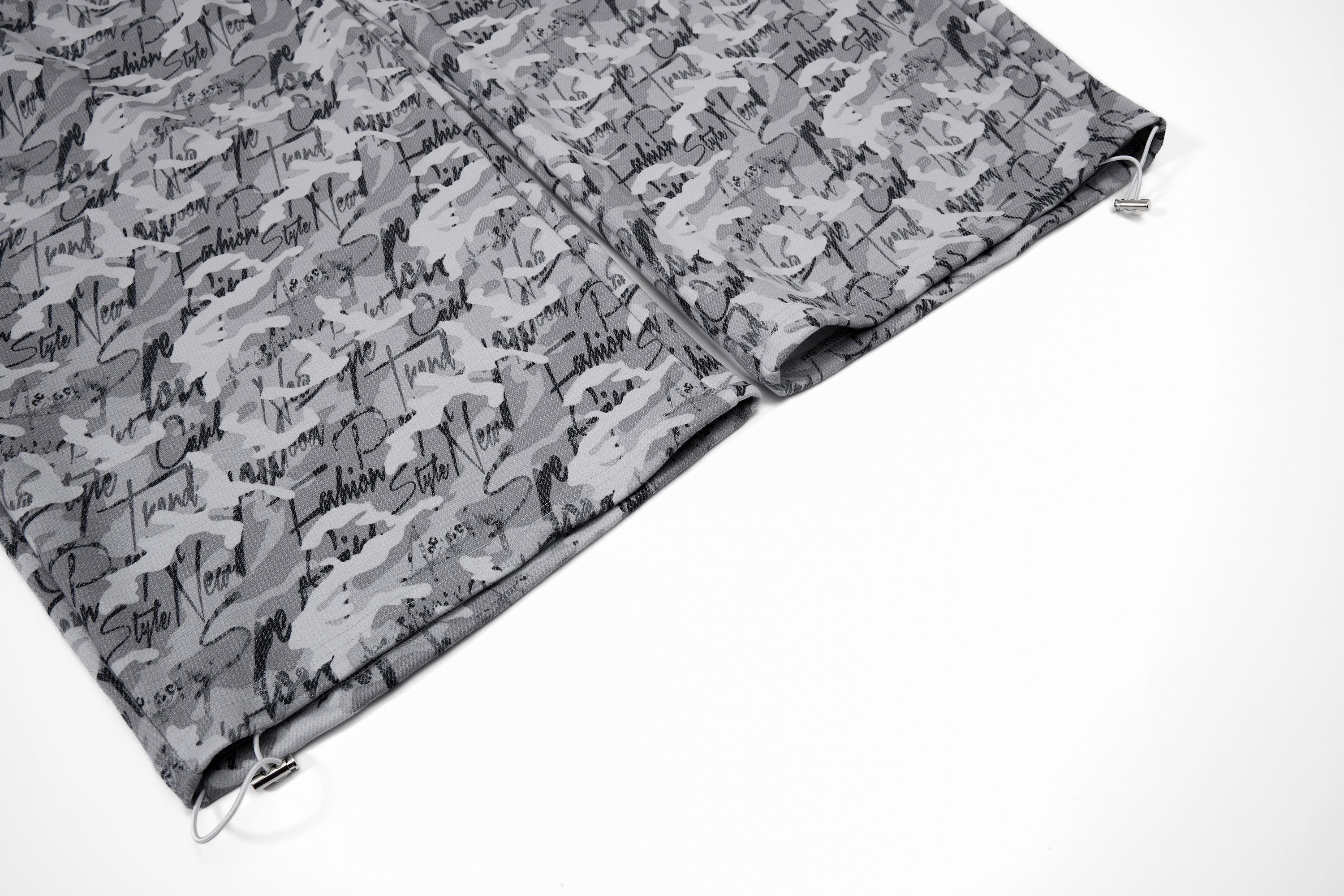 Omirad Camo Script Wide-Leg Streetwear Pants