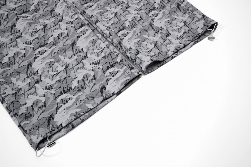 Omirad Camo Script Wide-Leg Streetwear Pants