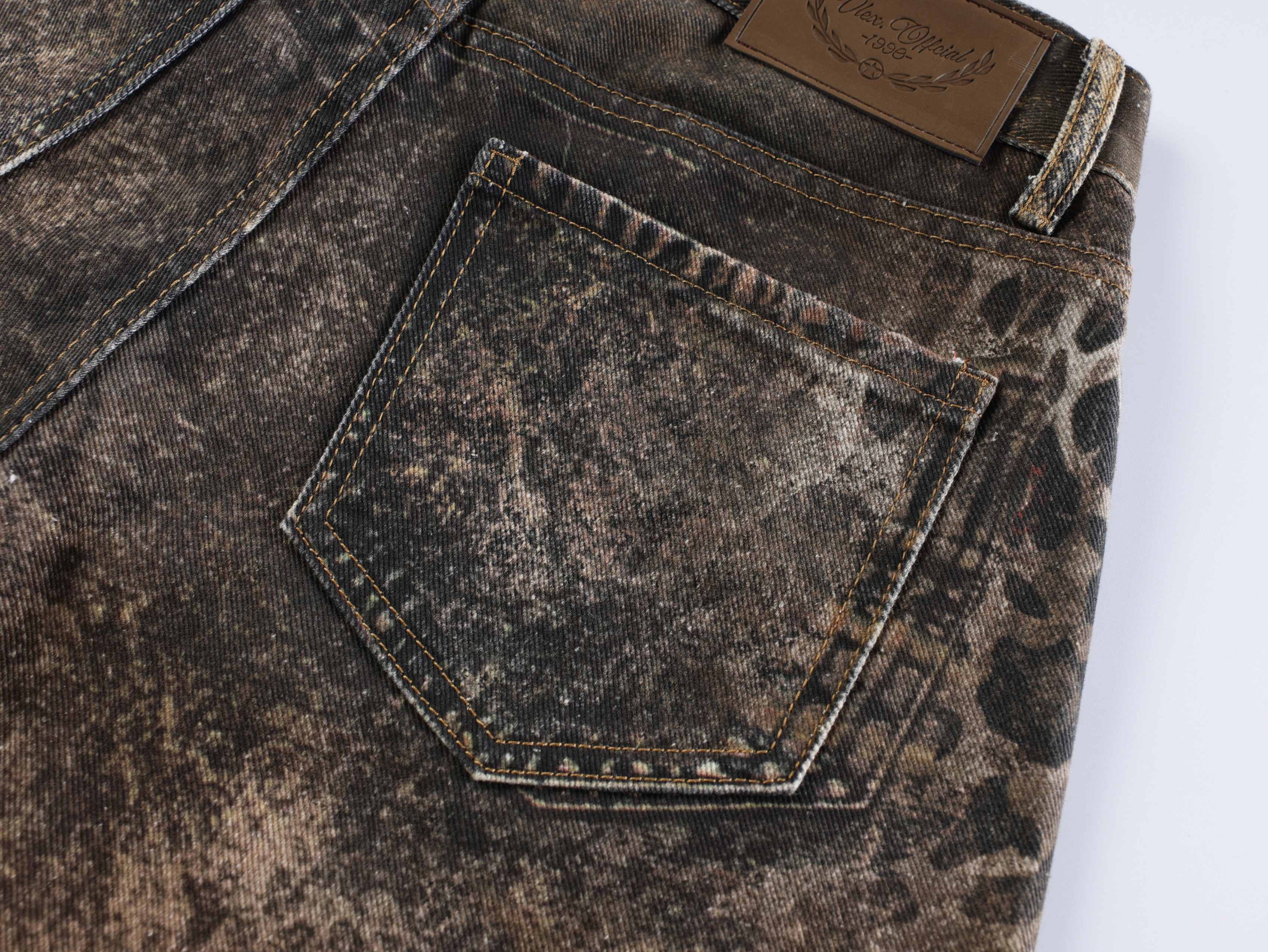 Omirad Savage Pattern Balloon Jeans | Animal Print Wide Leg