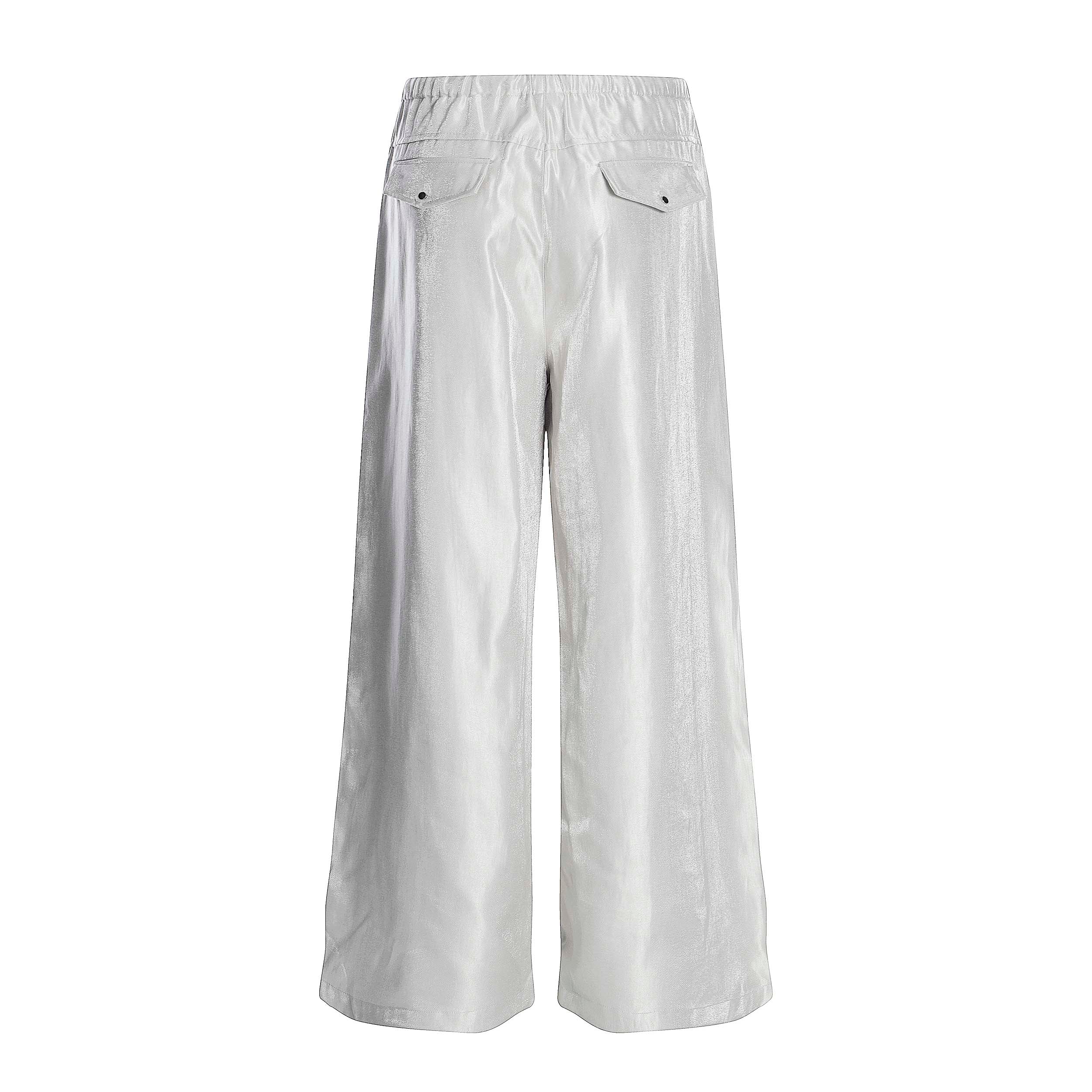 Omirad Glossy Utility Cargo Pants | Wide Leg Barrel Fit