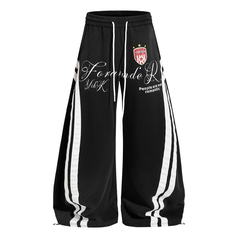 Gradient Track Balloon Pants | Y2K Oversized Streetwear