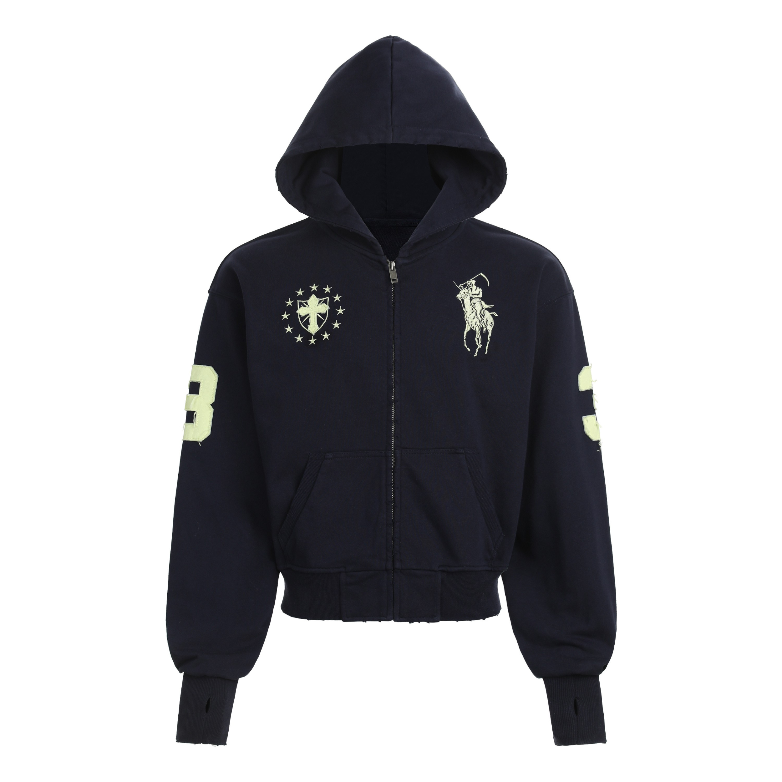 Omirad Heritage Crest Zip Hoodie | 100% Cotton Streetwear