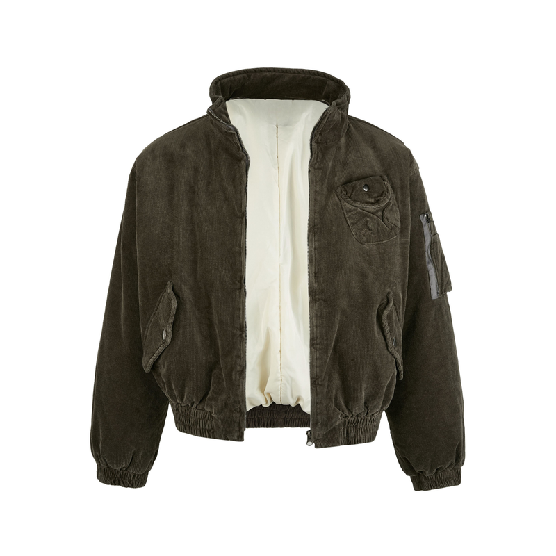 Omirad Corduroy Utility Bomber Jacket | Streetwear