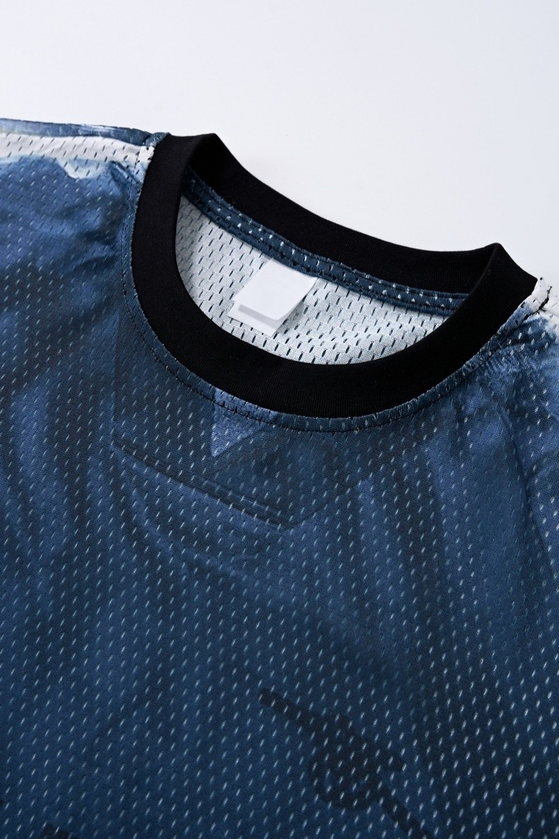 Omirad Run Graphic Mesh Jersey | Streetwear Athletic Tee