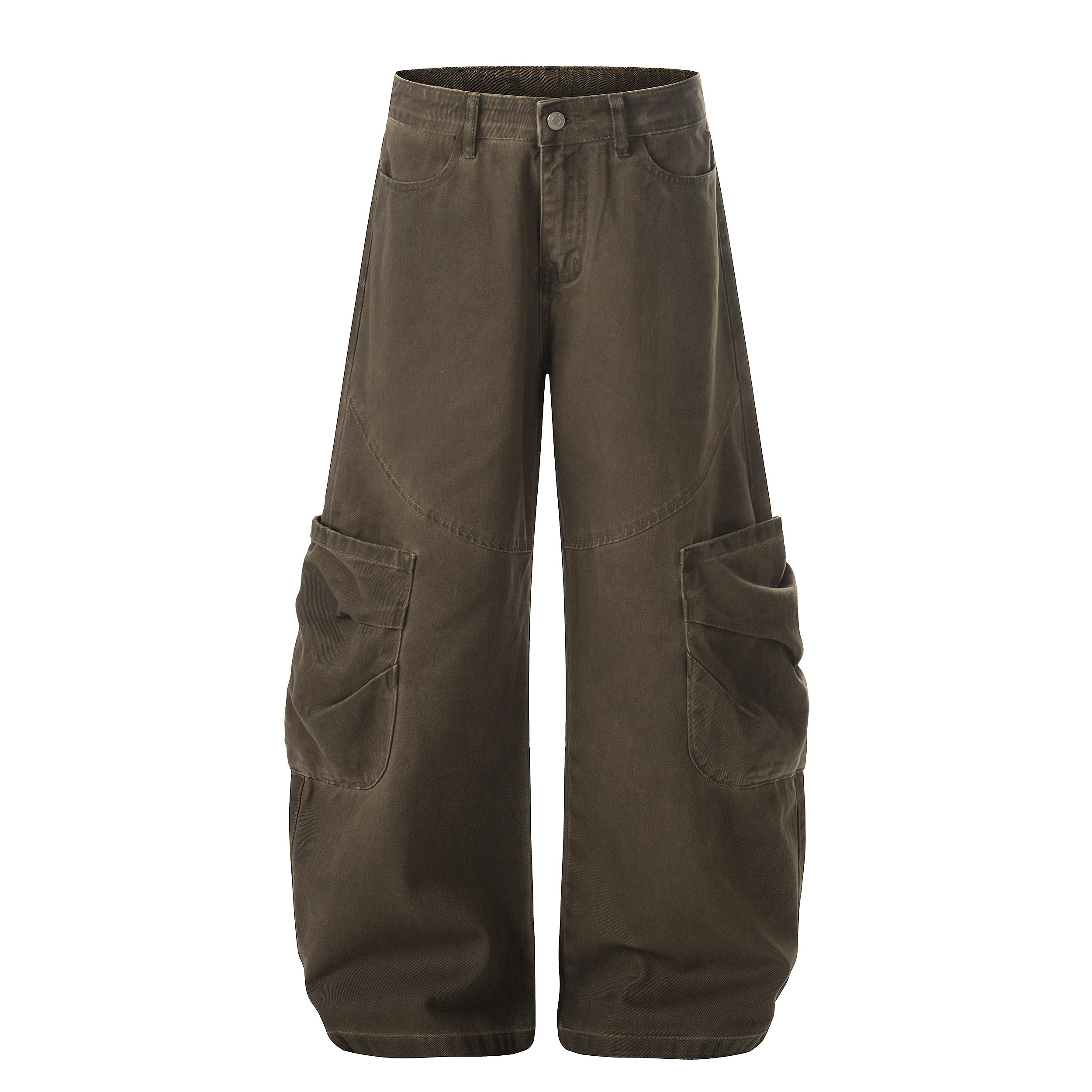 Omirad Washed Utility Cargo Pants | Wide-Leg Cotton