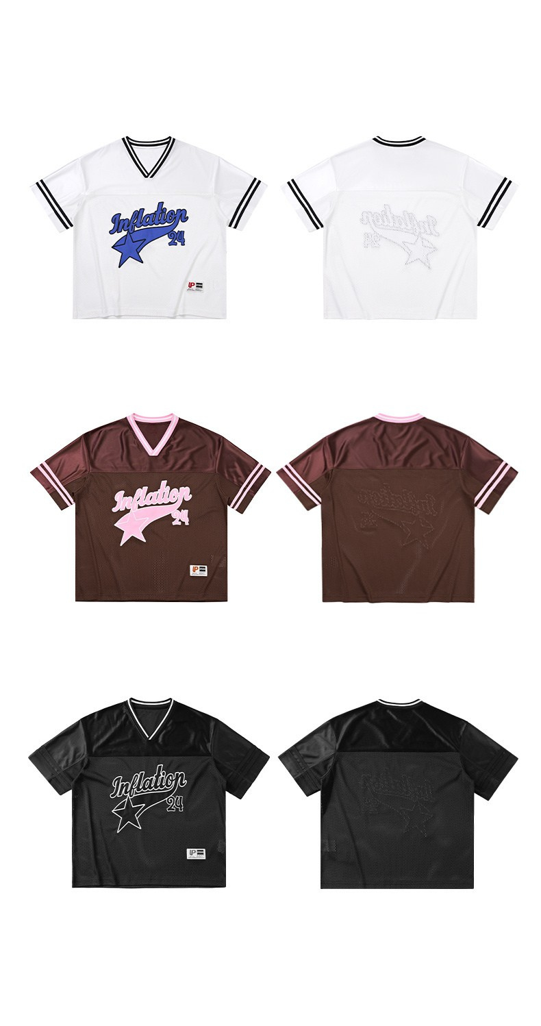 Inflation 24 Star Mesh Jersey | Varsity Streetwear Top