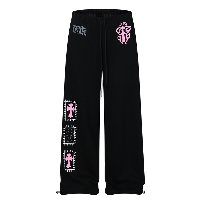 Omirad Graphic Wide-Leg Sweatpants | Bold Streetwear Joggers