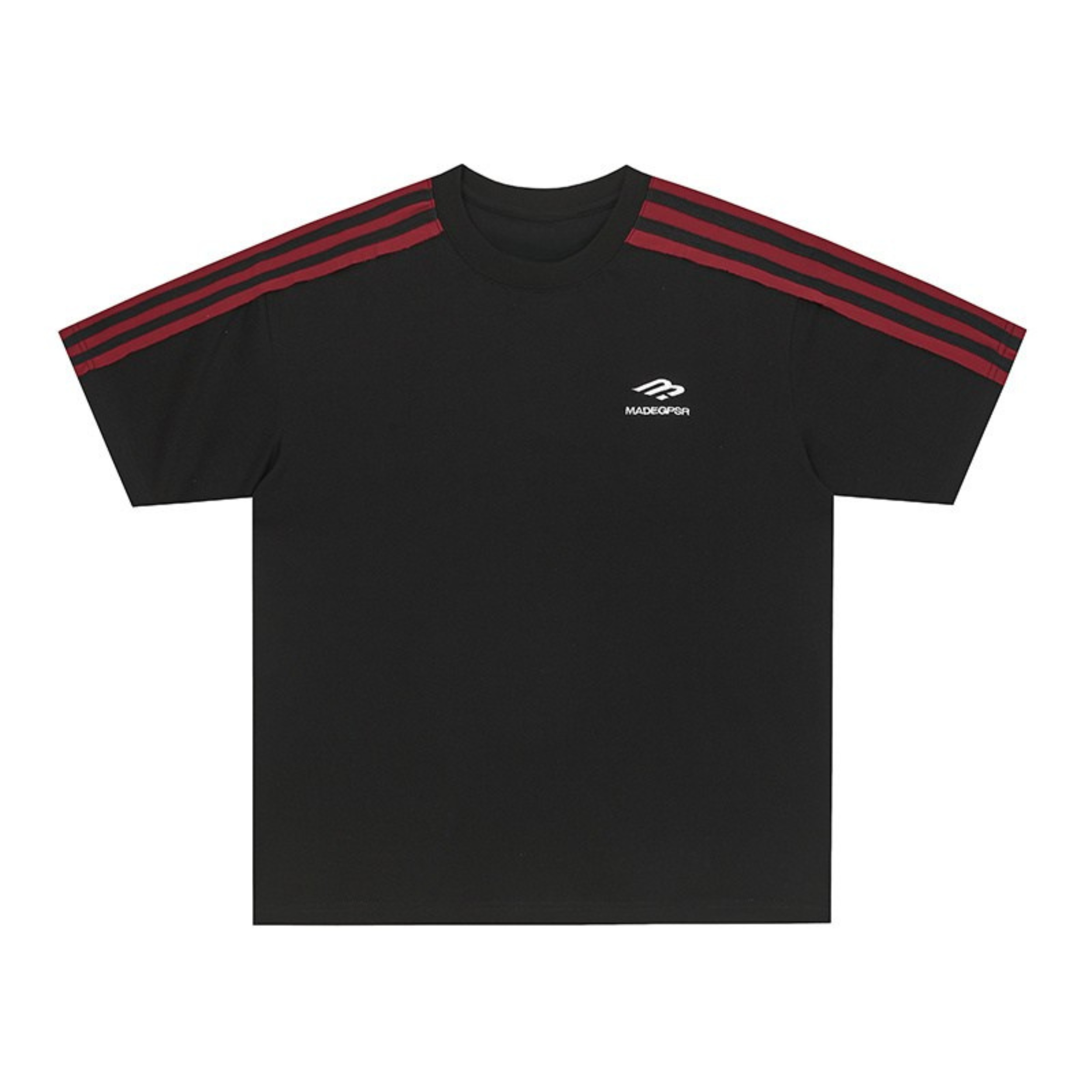 Essential Triple Stripe Cotton Tee | Streetwear Basics