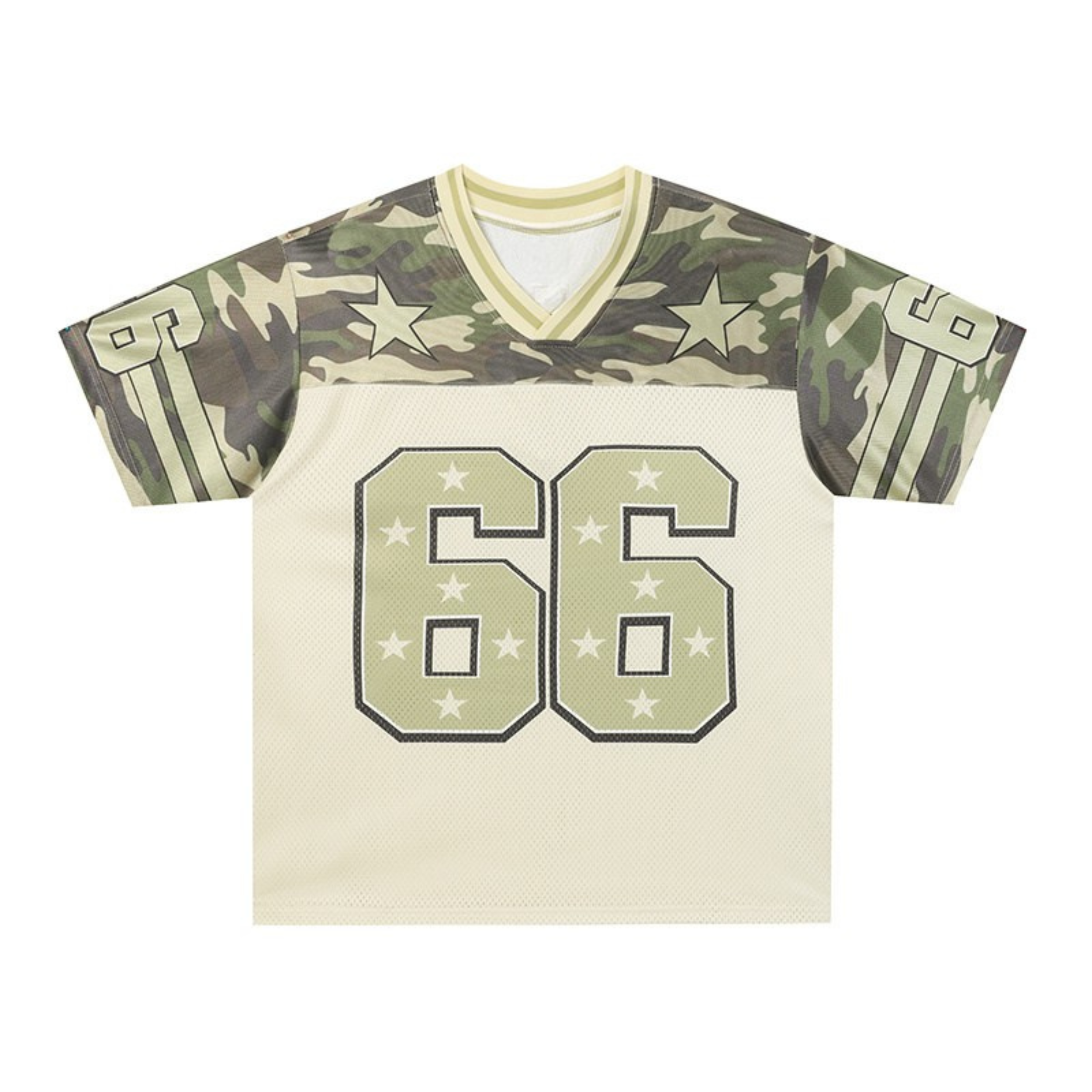 Camo 66 Performance Football Jersey | Military Star Design