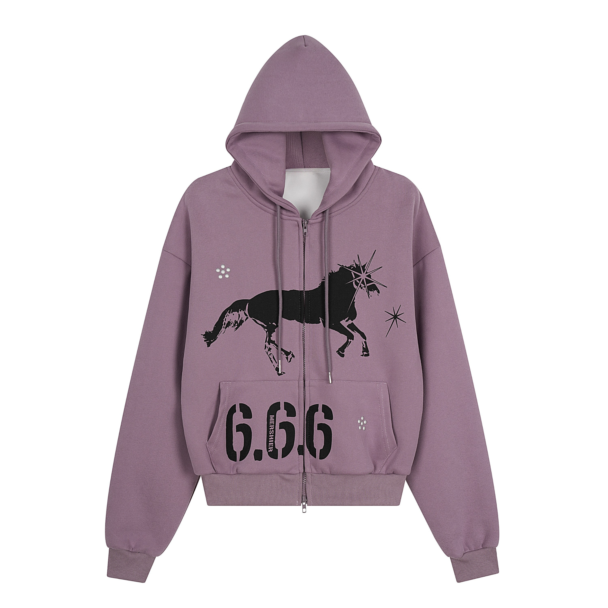 Omirad Unicorn Graphic Zip-Up Hoodie | Streetwear Hoodie