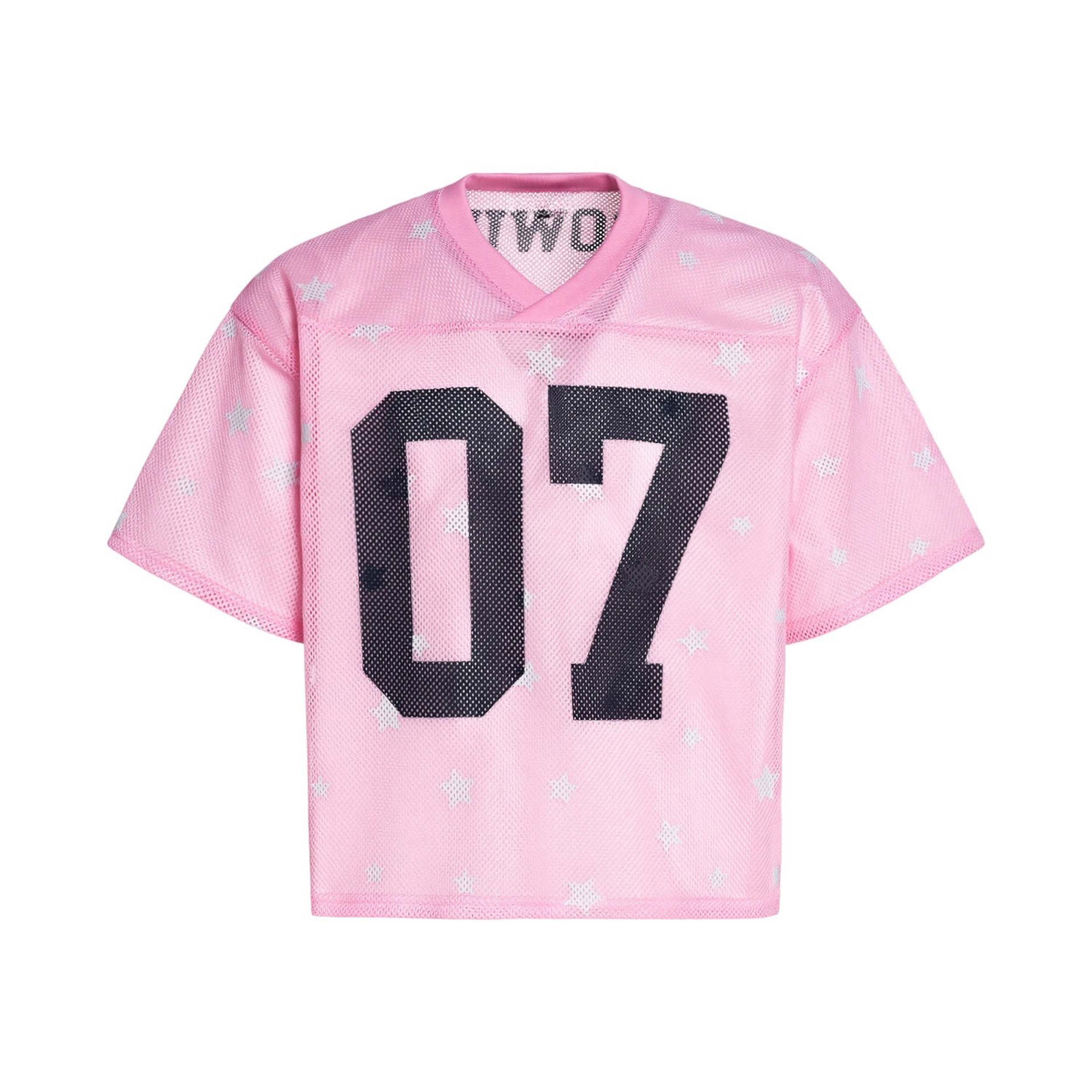 Omirad Starfield Mesh Jersey | Oversized Star Print Varsity Top