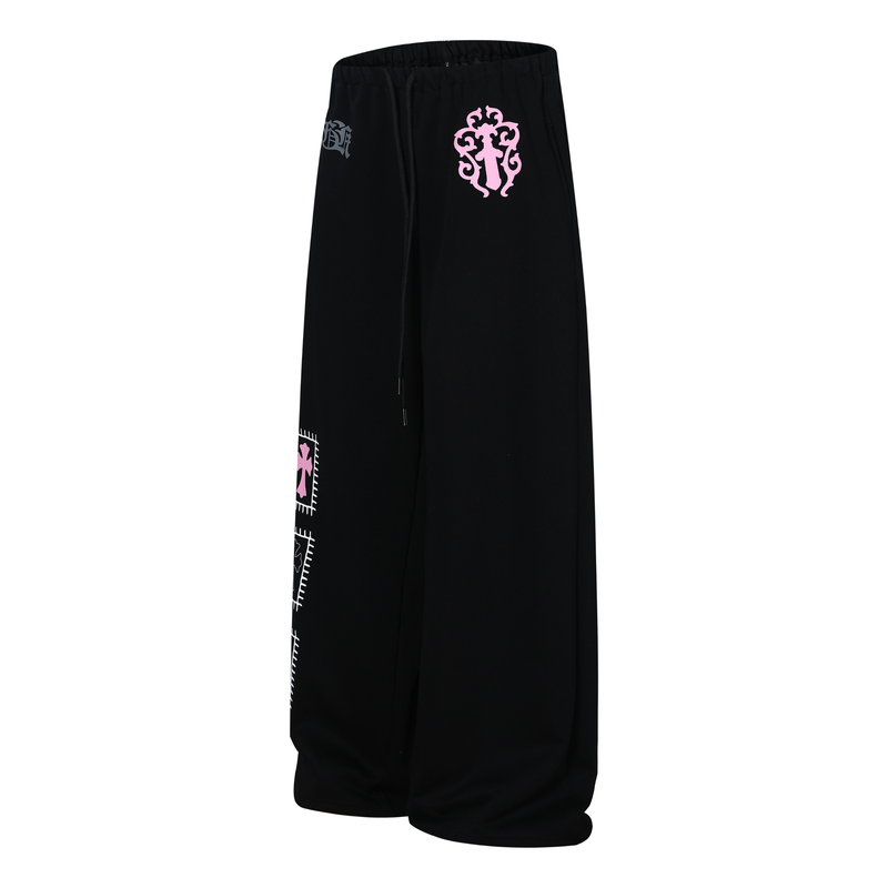 Omirad Graphic Wide-Leg Sweatpants | Bold Streetwear Joggers