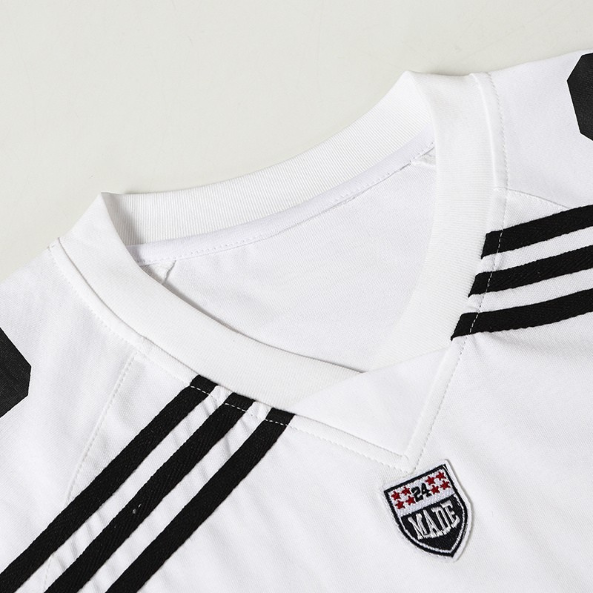 Men's Football-Inspired Stripe Cotton Jersey | MADEGPSR