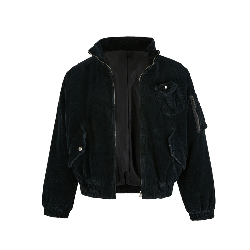 Omirad Corduroy Utility Bomber Jacket | Streetwear