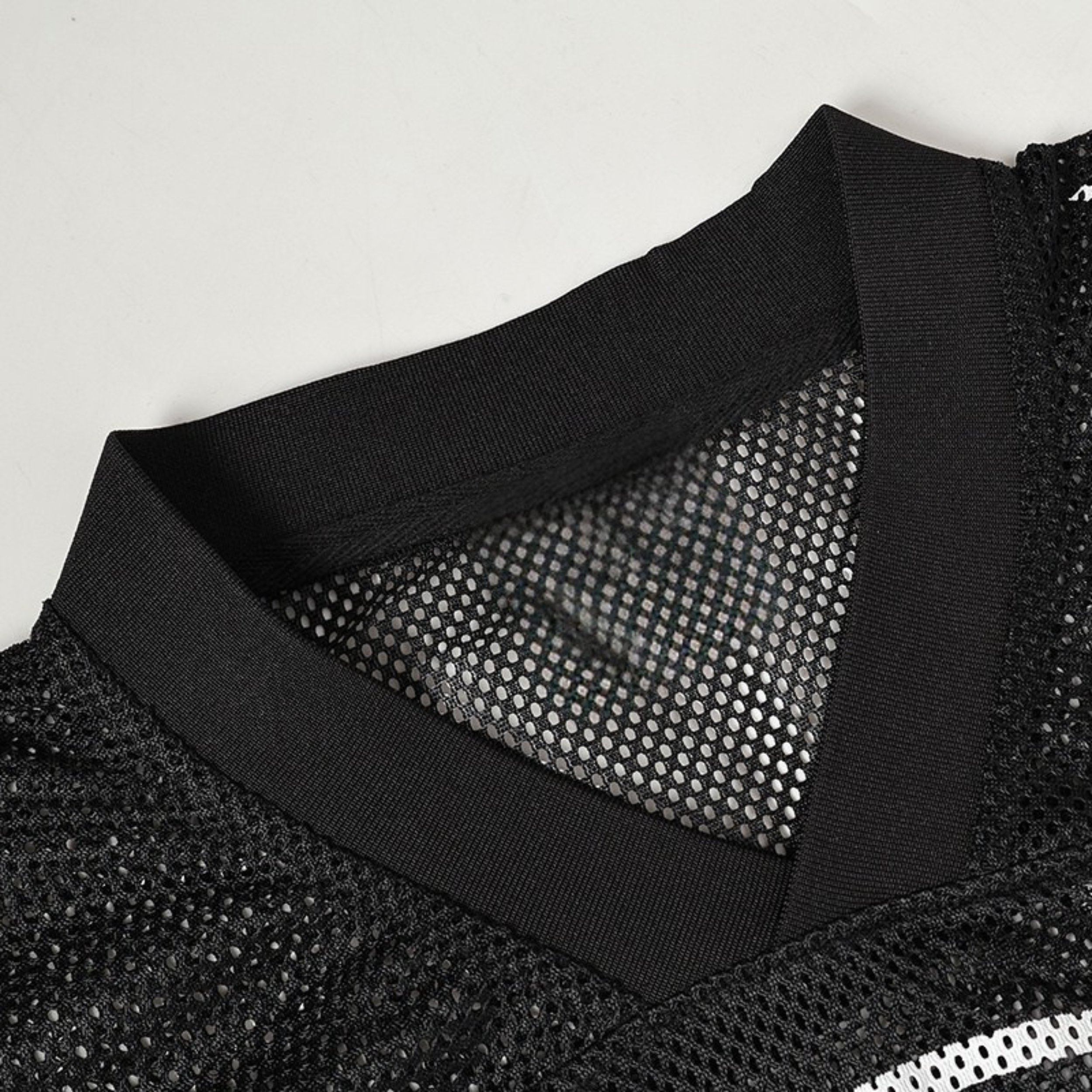 Skull Emblem Mesh Football Jersey | Gothic Street Style