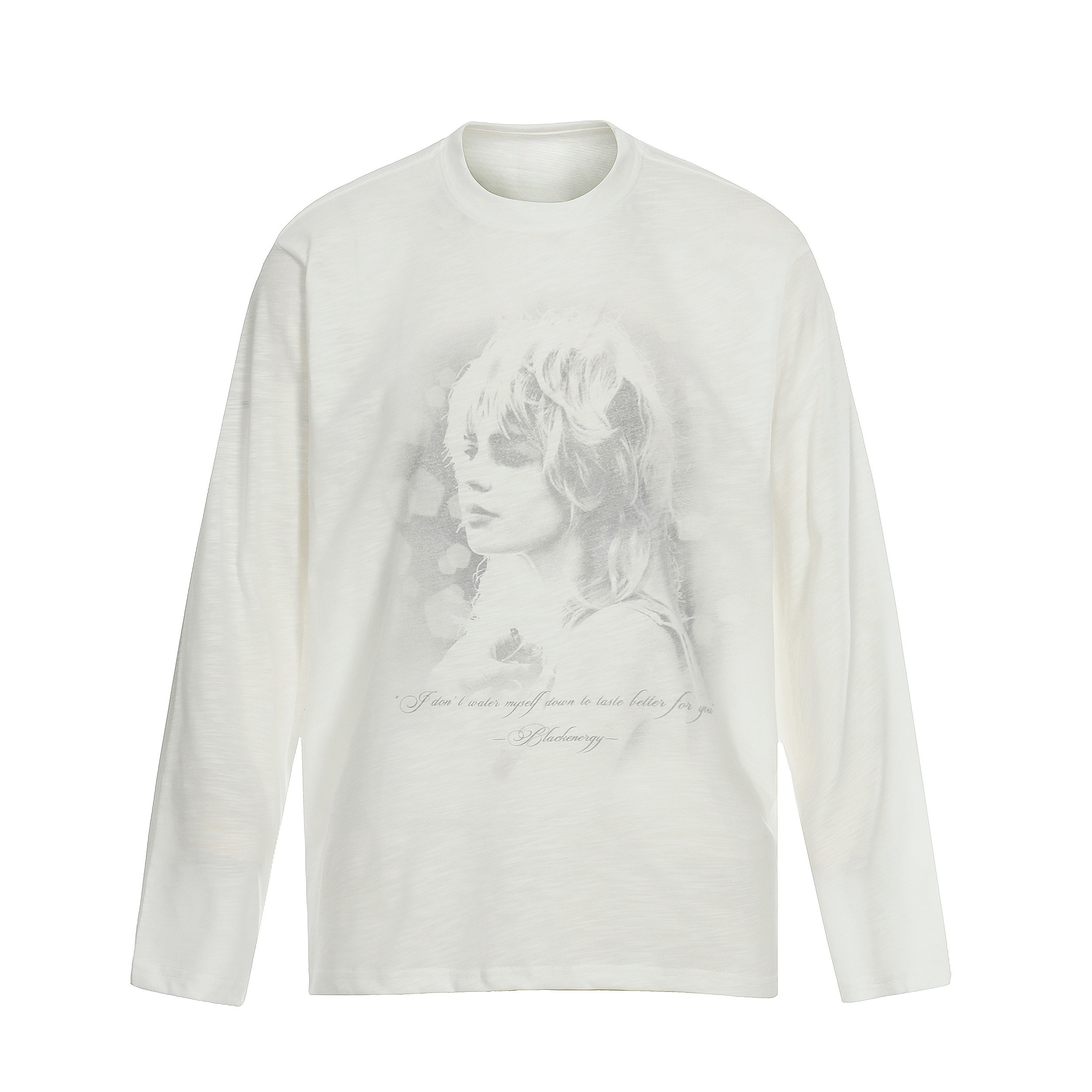Vintage Portrait Graphic Long Sleeve Tee | Washed Print