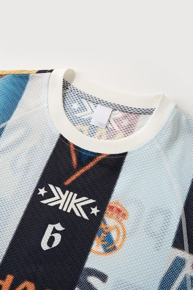 Omirad Vintage Football Patchwork Mesh Jersey | Streetwear