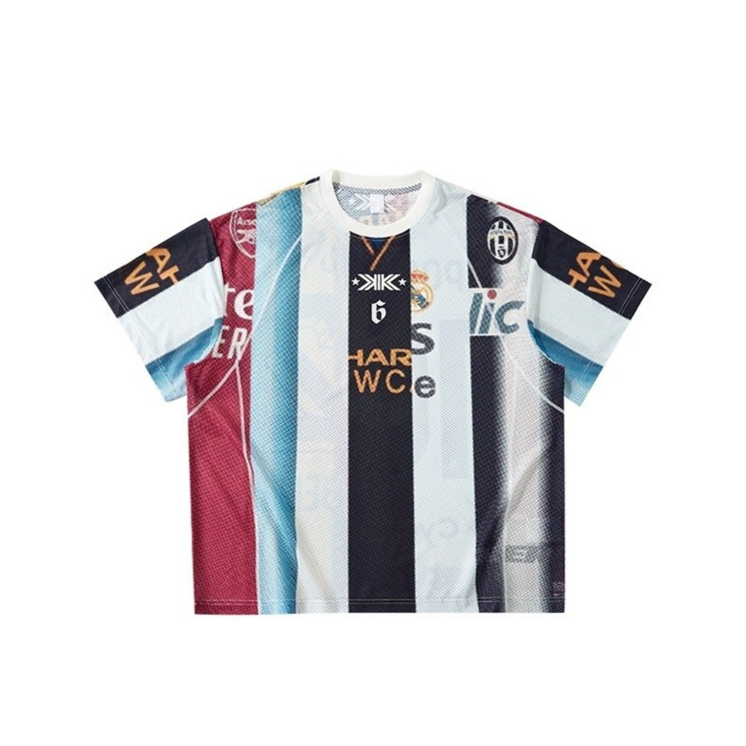 Omirad Vintage Football Patchwork Mesh Jersey | Streetwear