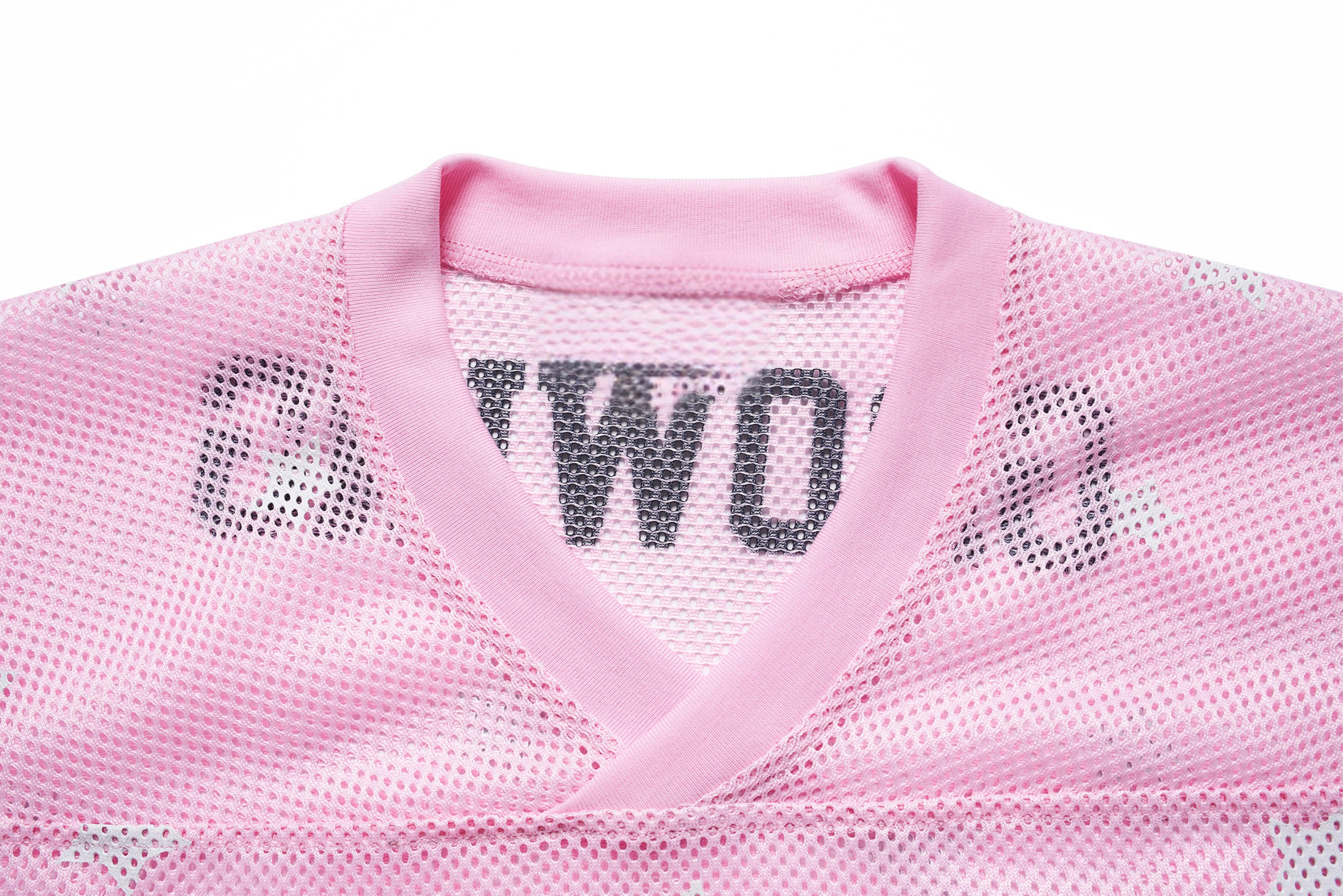 Omirad Starfield Mesh Jersey | Oversized Star Print Varsity Top