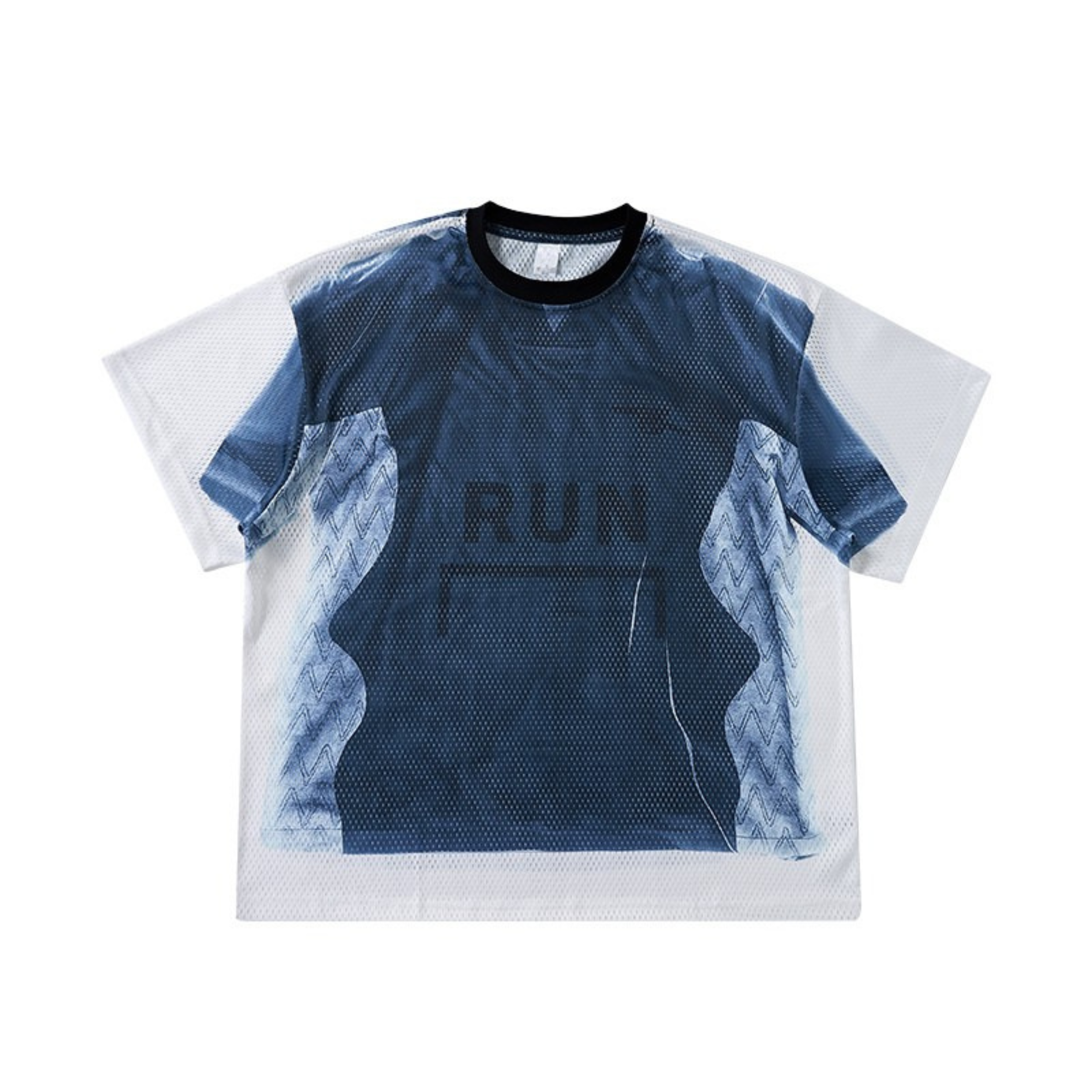 Omirad Run Graphic Mesh Jersey | Streetwear Athletic Tee