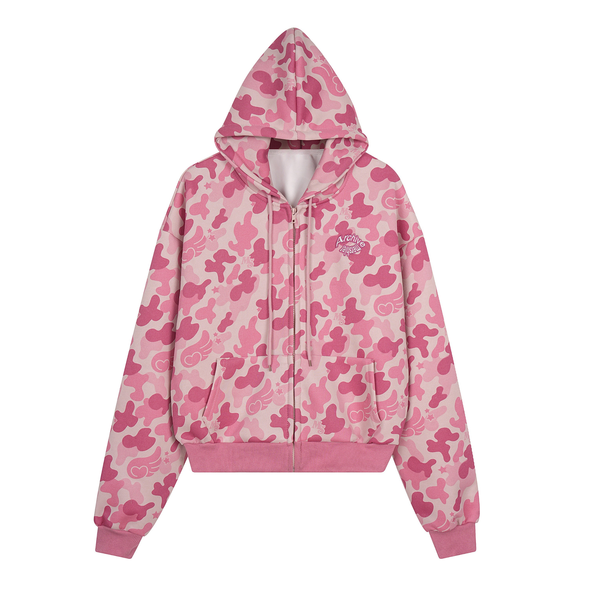 Omirad Camo Graphic Zip-Up Hoodie | Streetwear Fleece