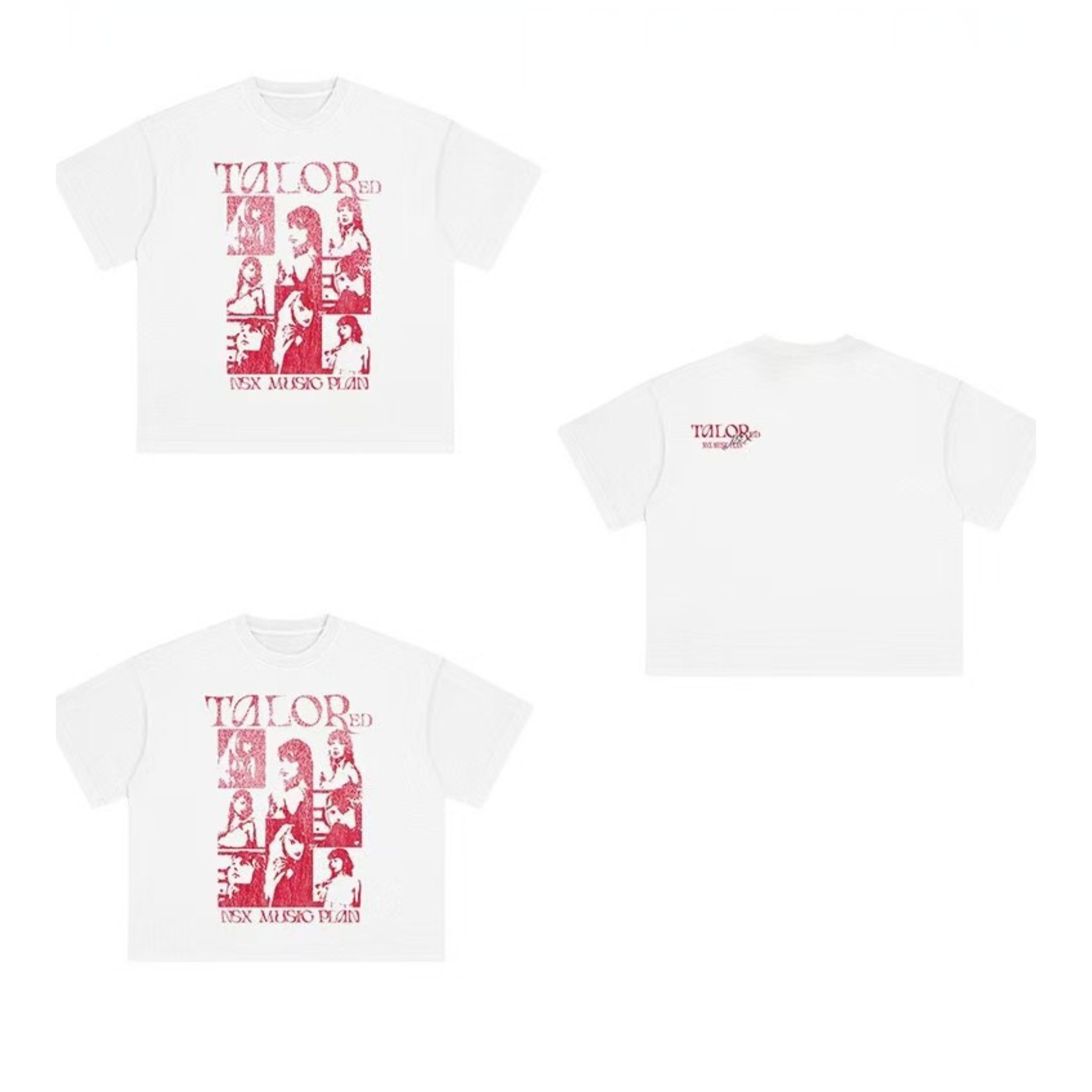Vintage Red Graphic Tee | Washed Black Streetwear Cotton T-Shirt