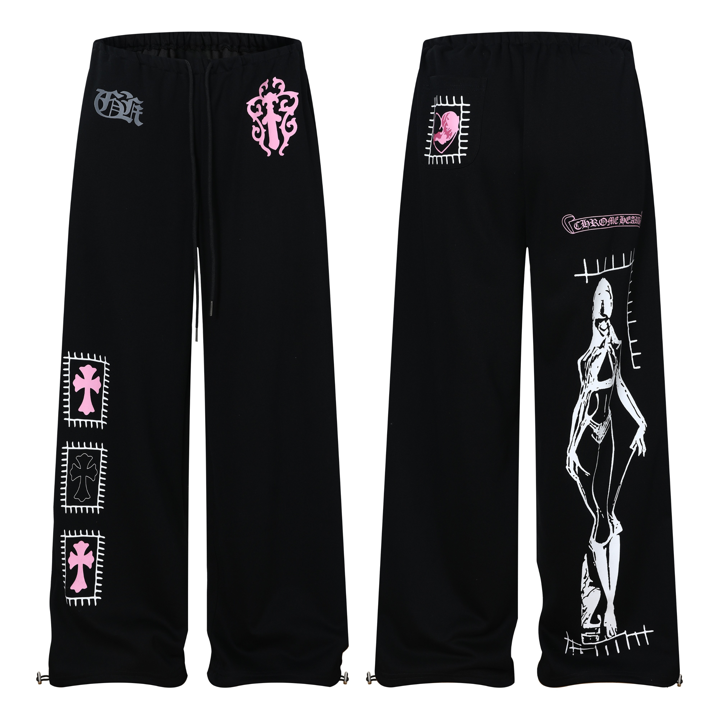Omirad Graphic Wide-Leg Sweatpants | Bold Streetwear Joggers