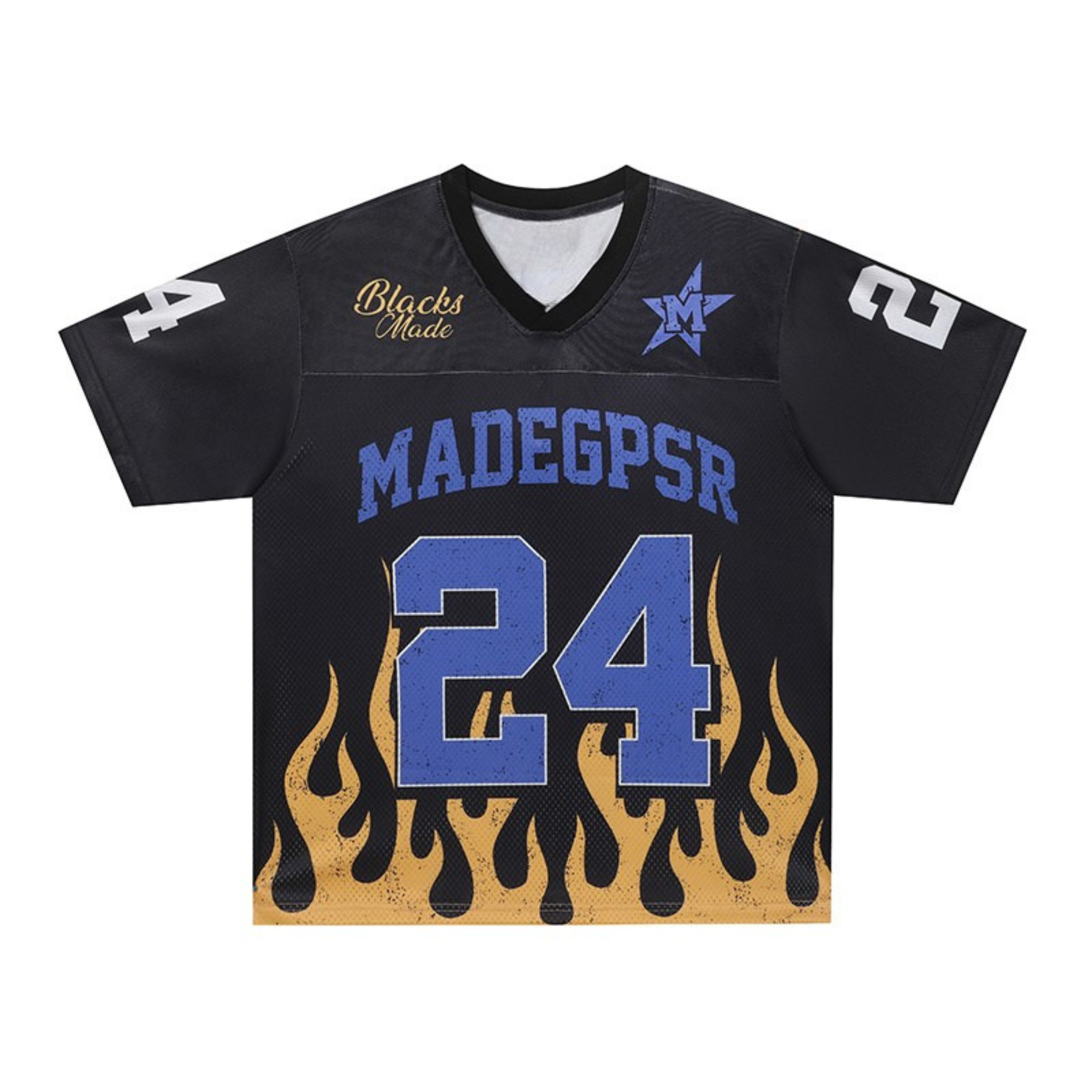 MADEGPSR Flame 24 Football Jersey | Streetwear Mesh Jersey