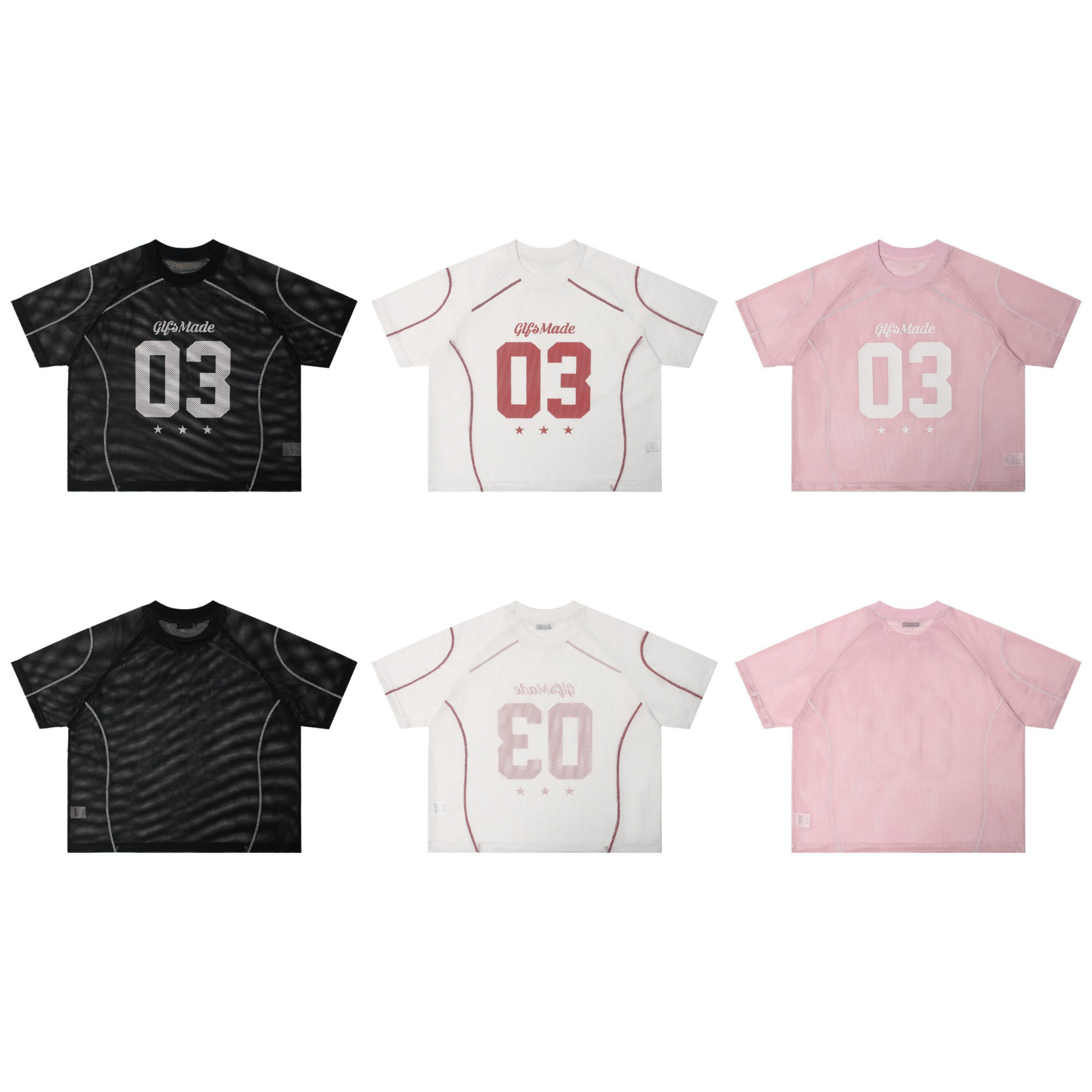 GlfsMade 03 Mesh Jersey Tee | Streetwear Athletic Top