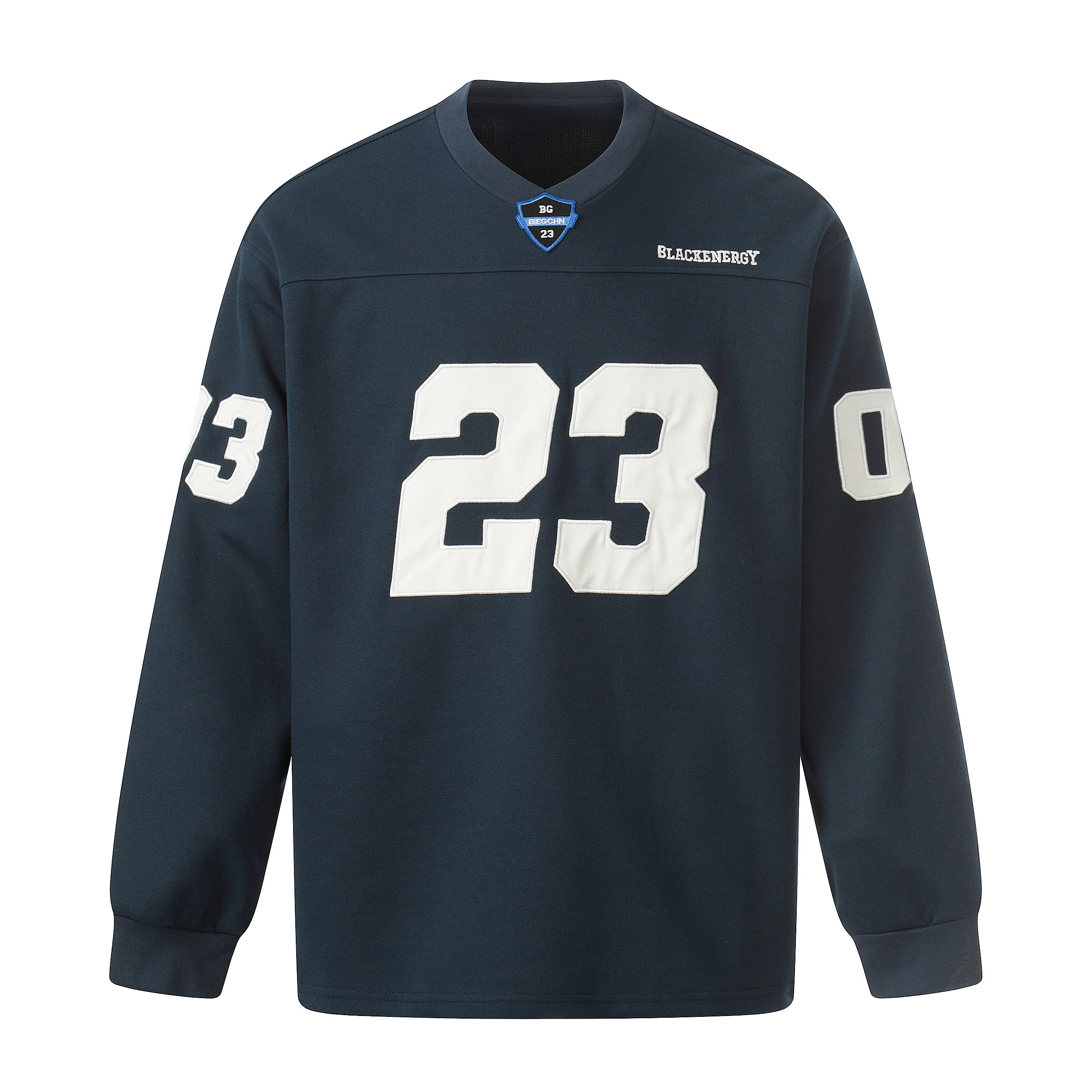 Varsity Number Graphic Long Sleeve Tee | Athletic Streetwear