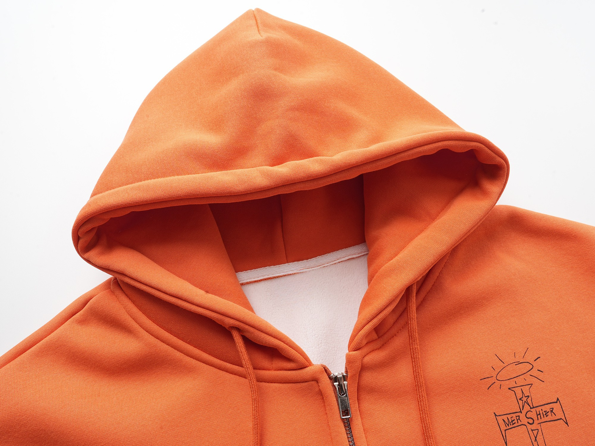 Omirad "See The Whole World" Graphic Zip-Up Hoodie