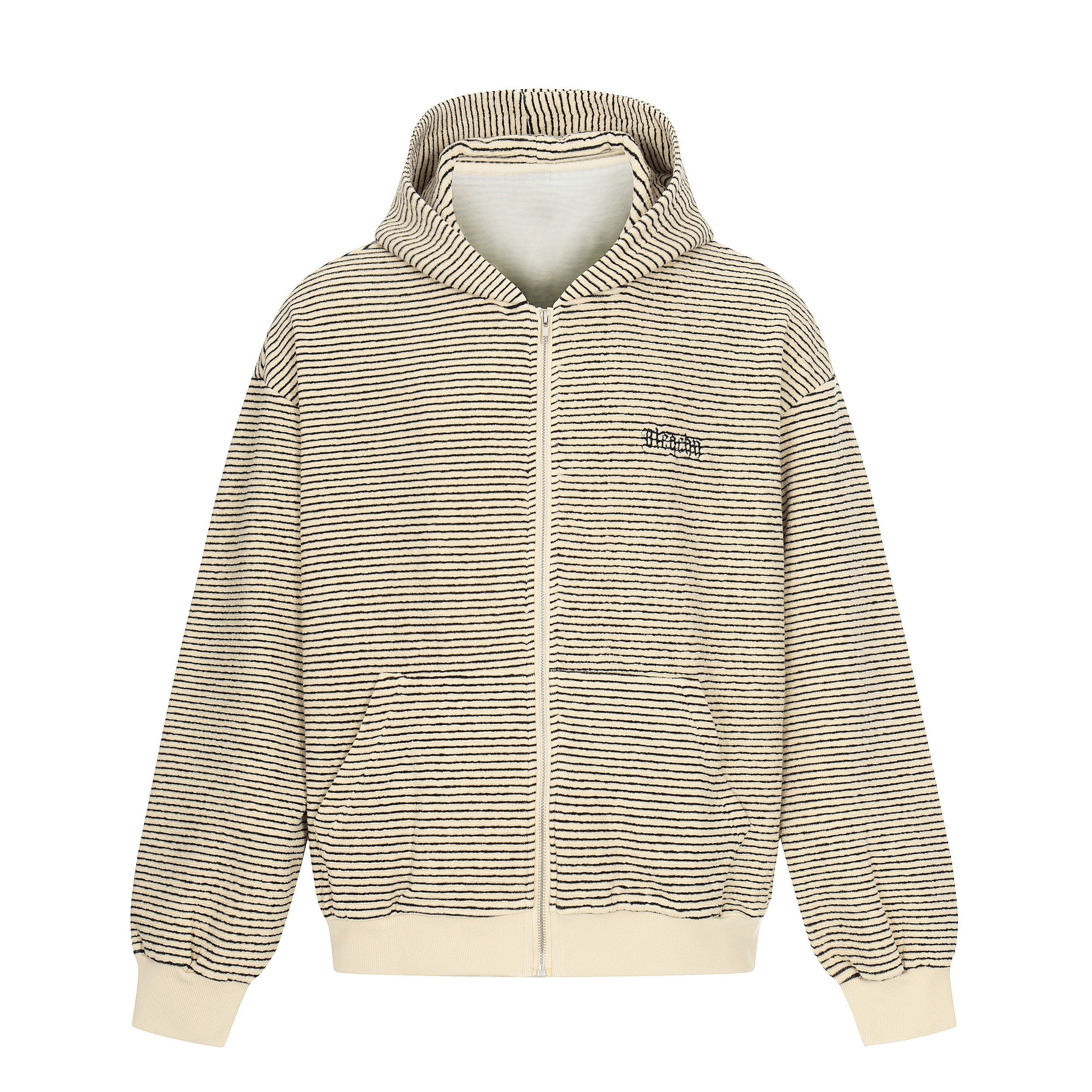 Omirad Striped Zip Hoodie | 100% Cotton Streetwear Hoodie