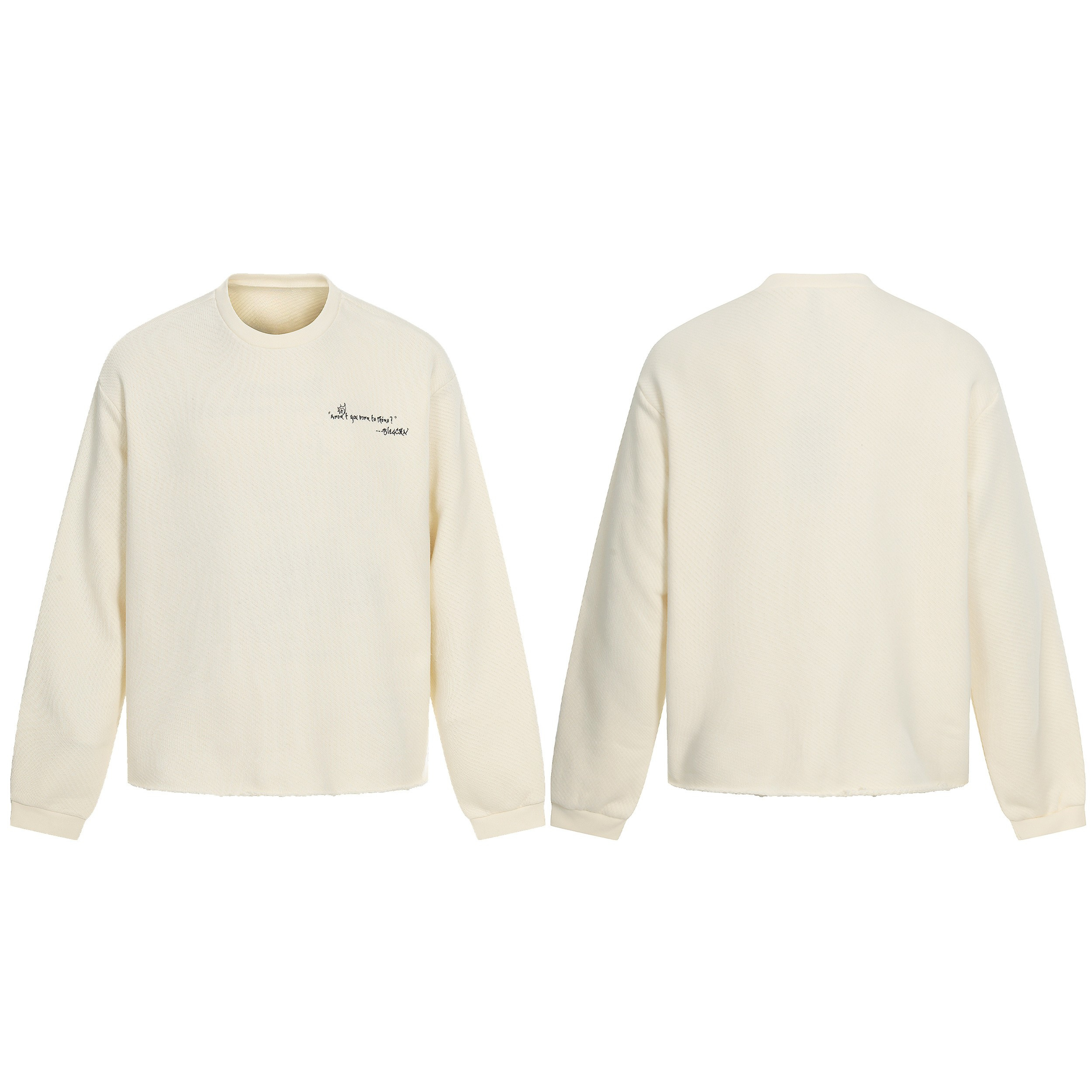 Collage Graphic Textured Sweatshirt | Streetwear Long Sleeve