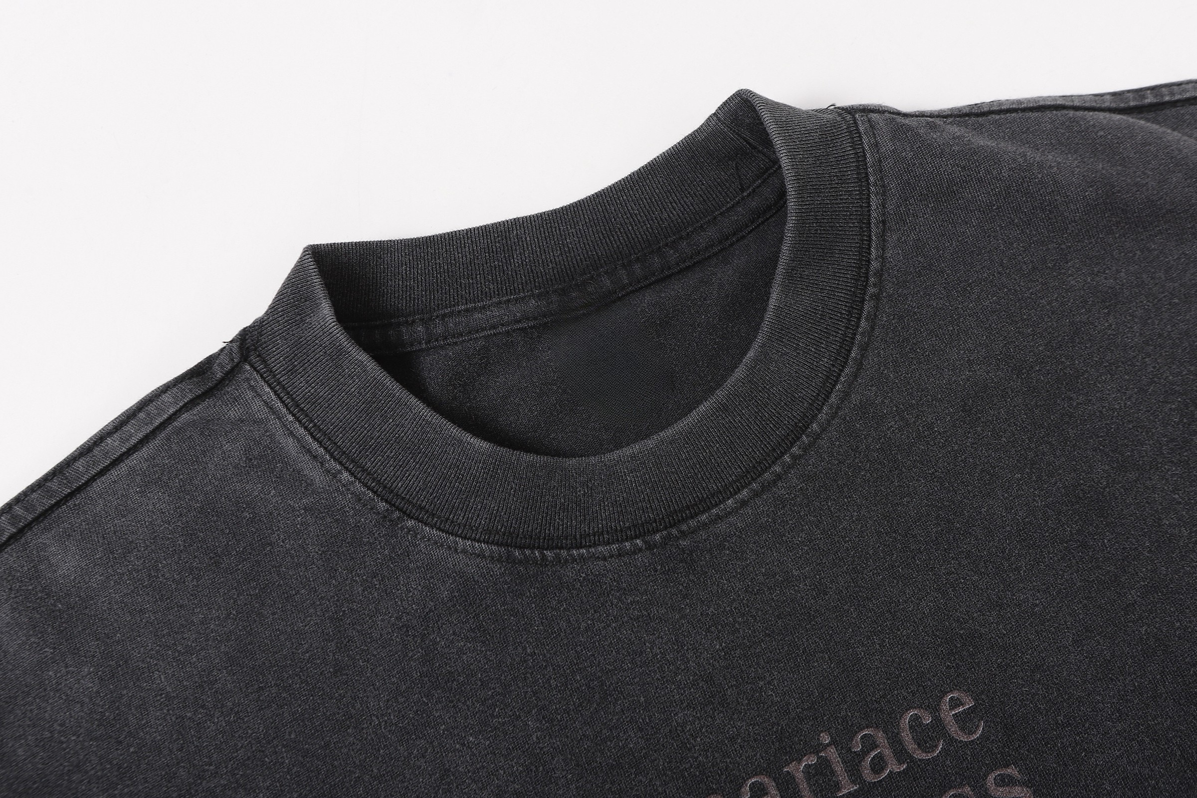 Cross Graphic Vintage Wash Long Sleeve Tee | Oversized Fit