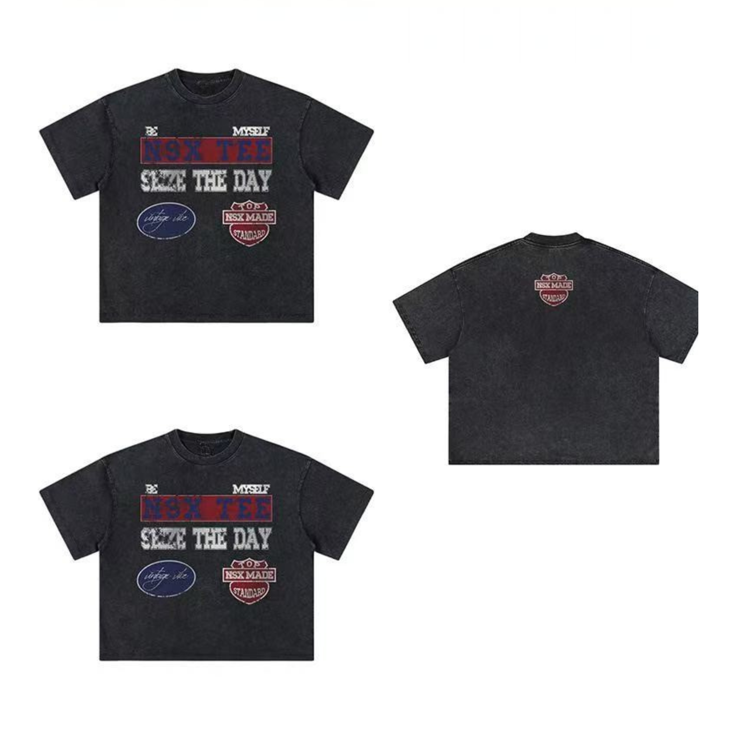 NSX Seize The Day Vintage Washed Graphic T-Shirt