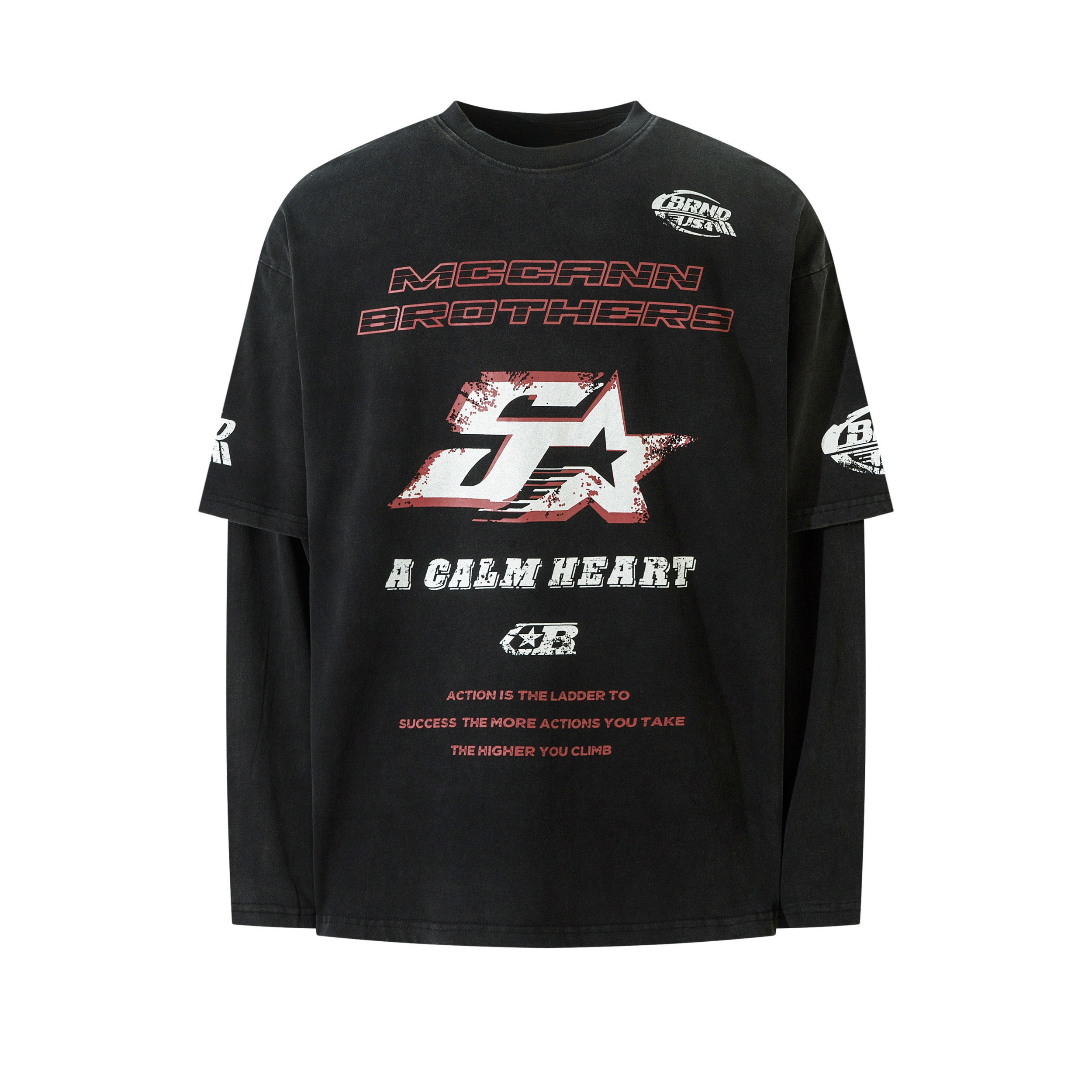 McCann Brothers 5X Racing Layered Long Sleeve Tee