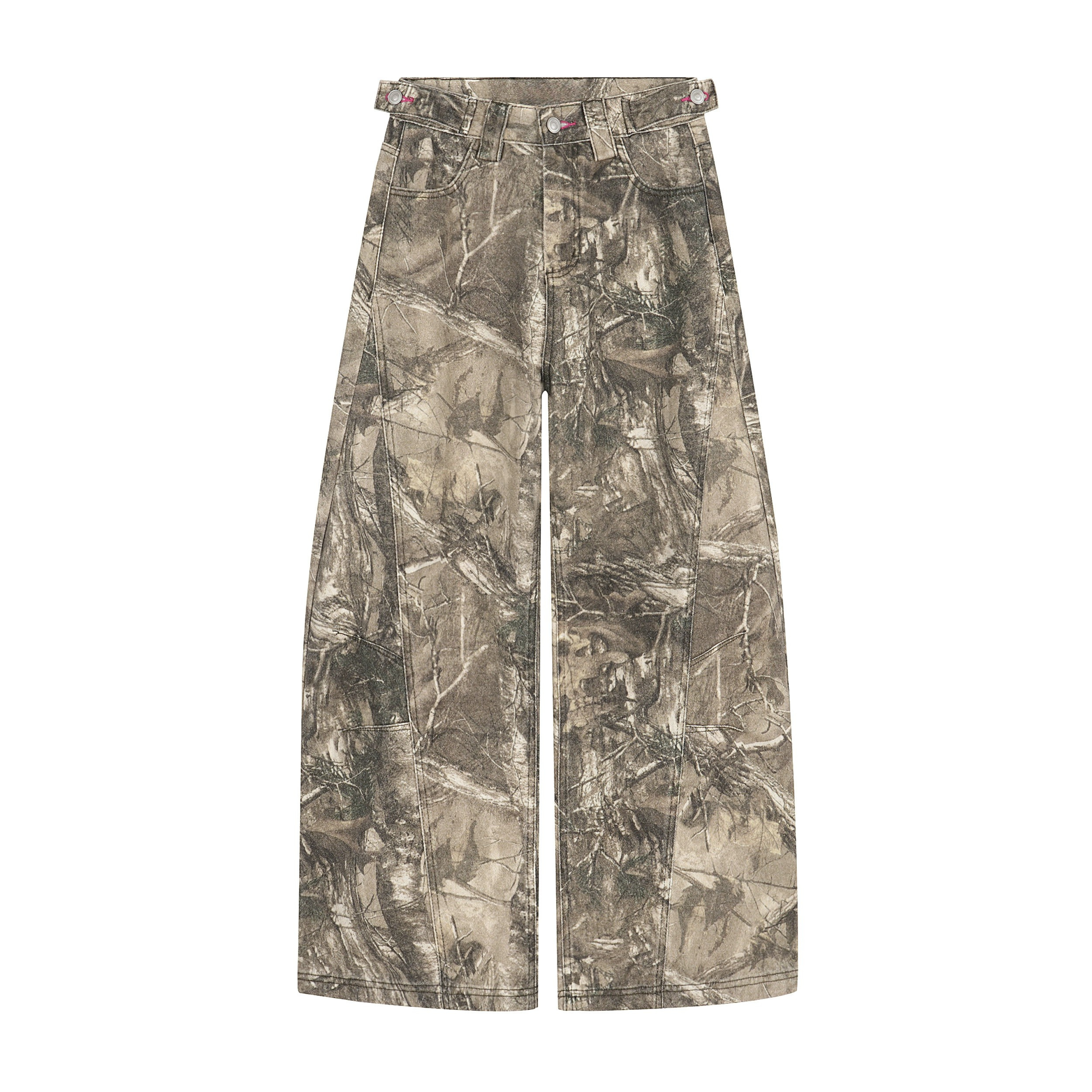 Omirad Forest Camo Wide-Leg Pants | Streetwear Baggy Fit