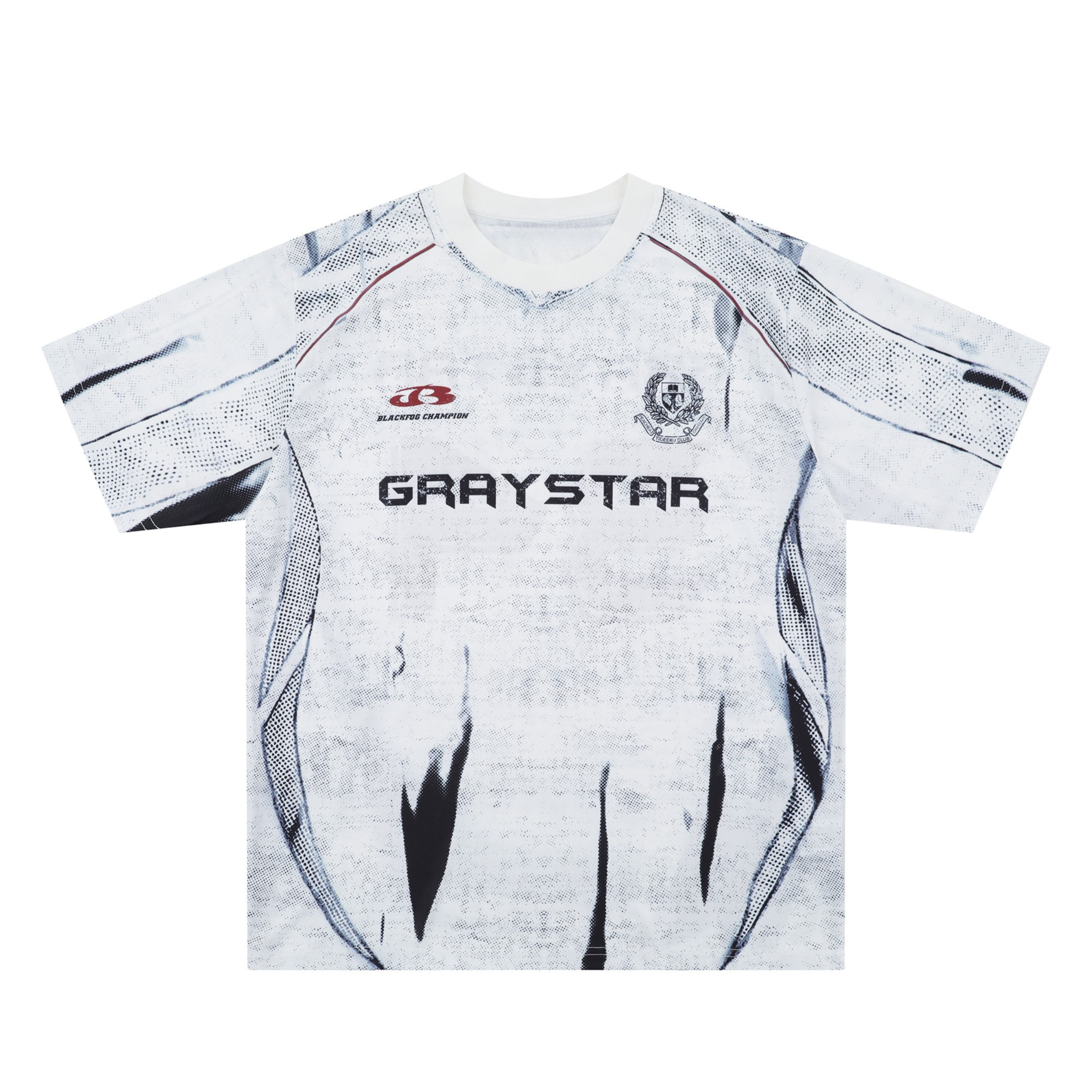 Graystar 34 Distressed Mesh Jersey Tee | Streetwear Soccer Shirt