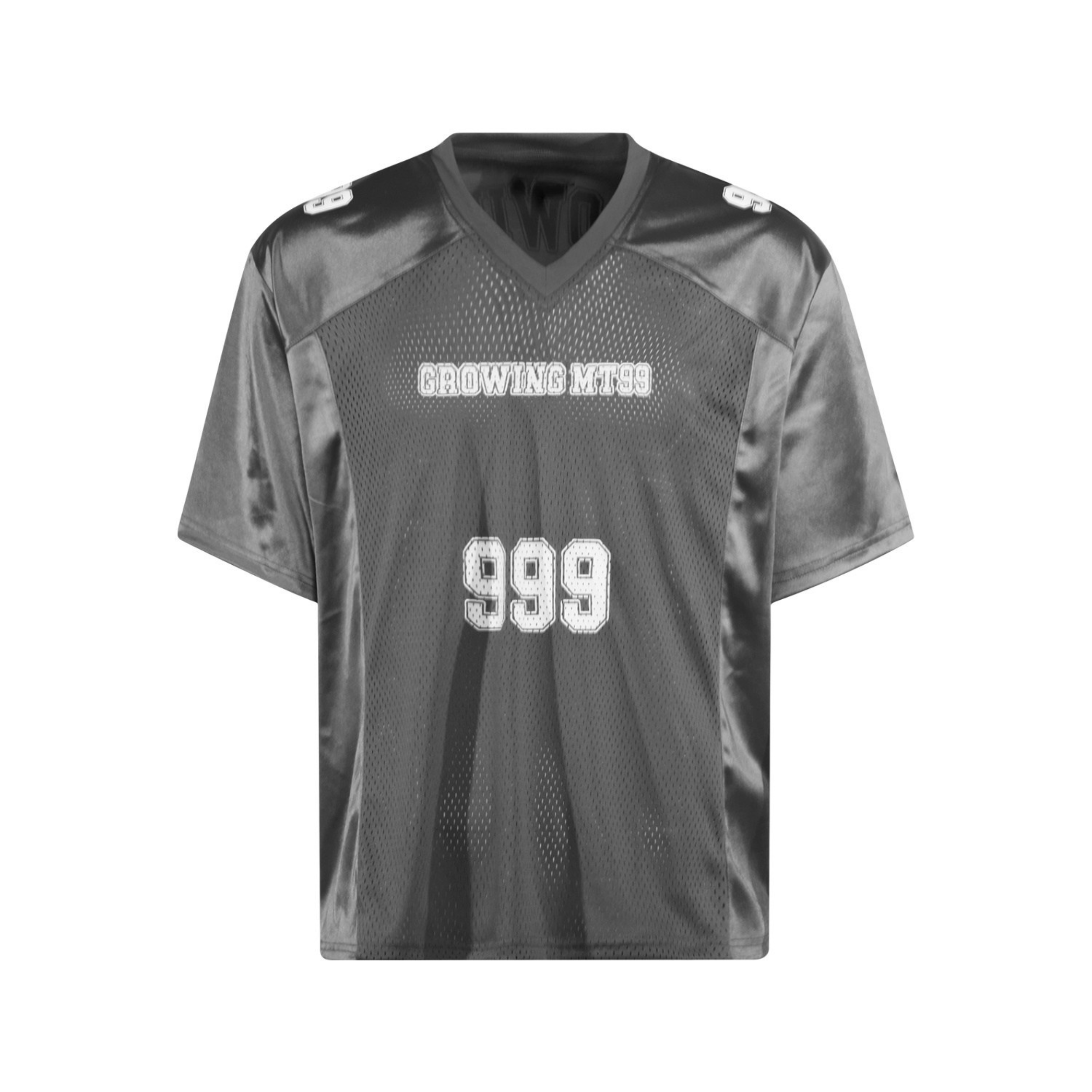 Growing MT99 Metallic Varsity Mesh Jersey Tee | 999 Graphic