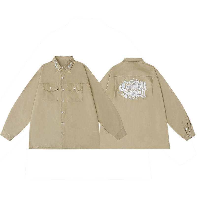 Omirad Gothic Logo Work Shirt | Oversized Streetwear