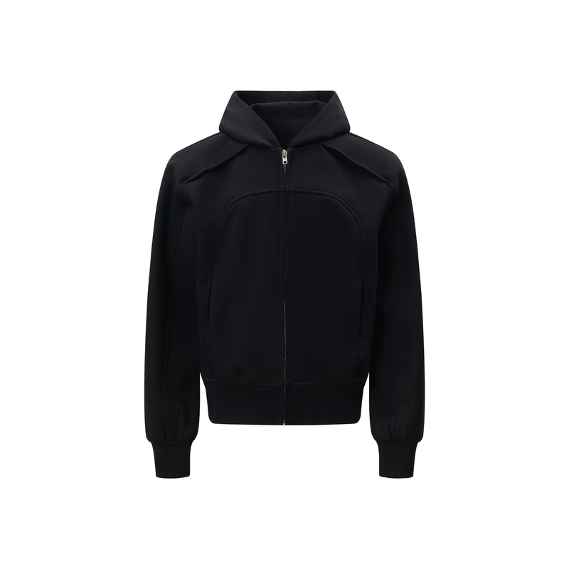 Omirad Sculpted Zip-Up Hoodie | Structured Street Fleece
