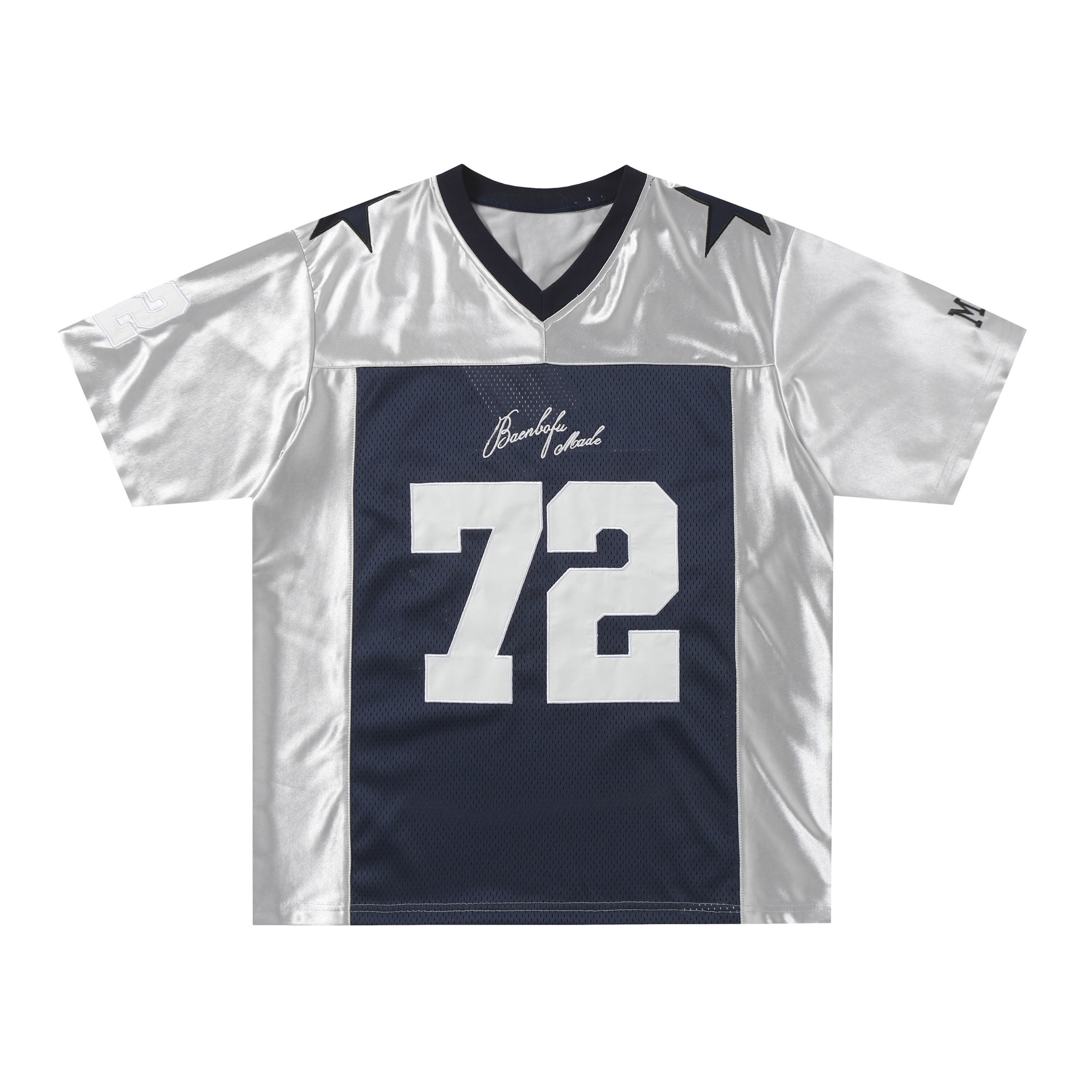 Star 72 Mesh Football Jersey Tee | Streetwear Drop