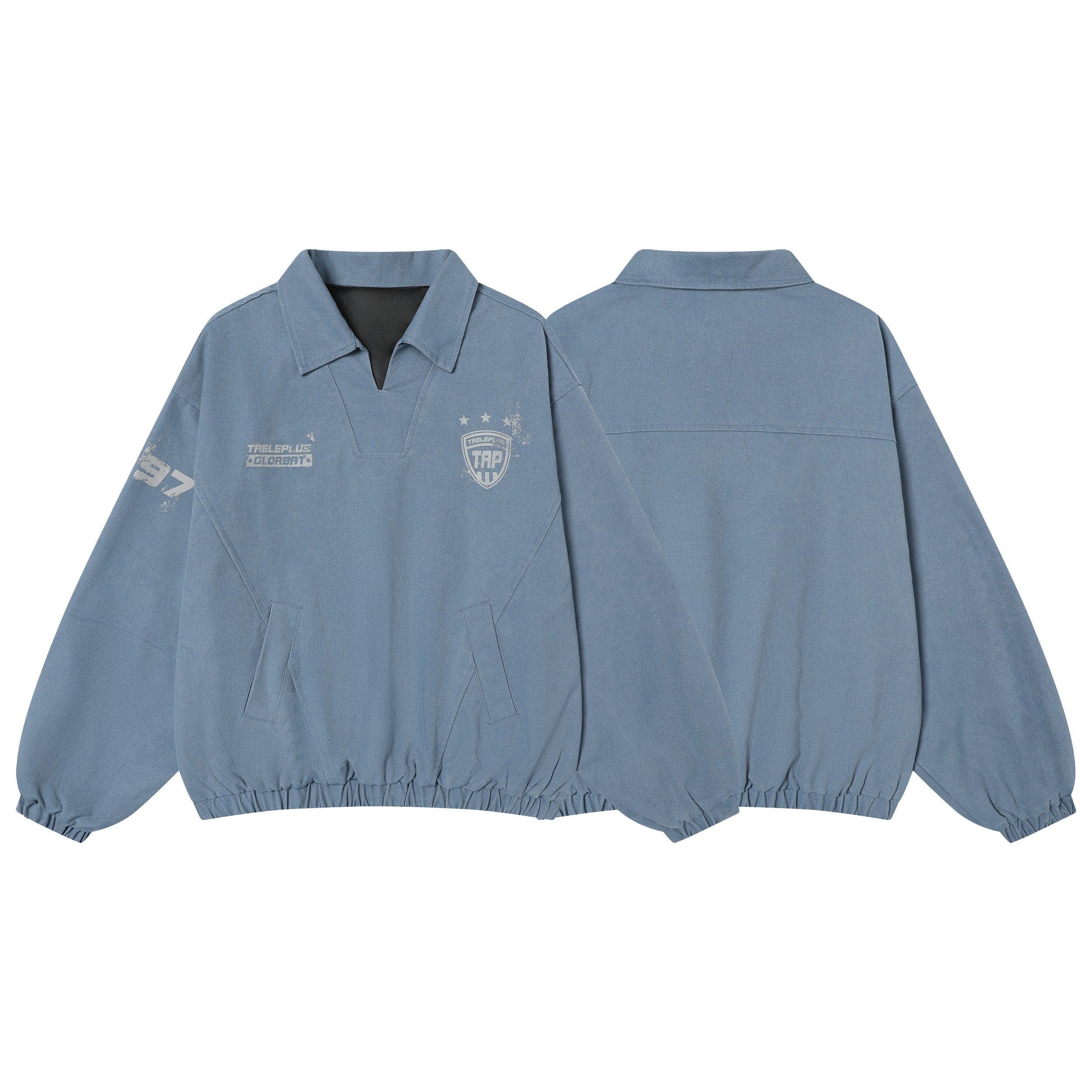 Vintage Collar Pullover Sweatshirt | Varsity Graphic Streetwear