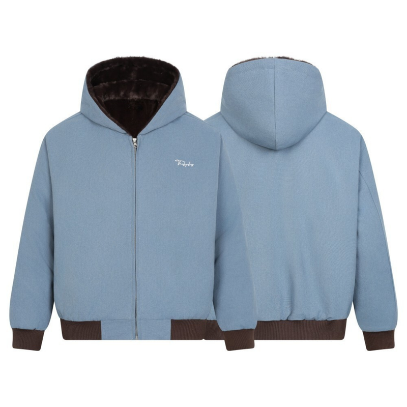 Omirad Essential Fur-Lined Zip-Up Hoodie | Street-Casual Warmth