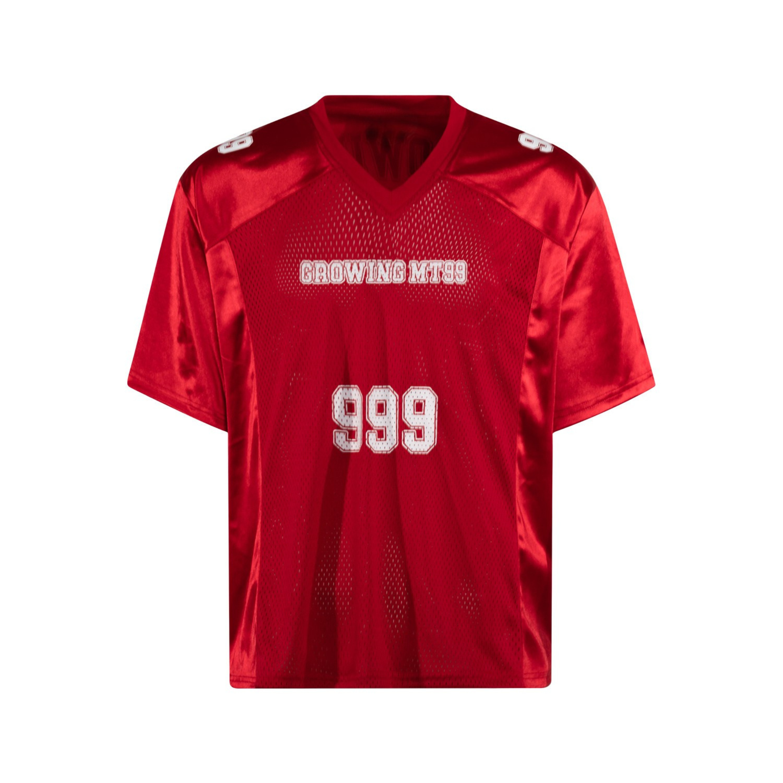 Growing MT99 Metallic Varsity Mesh Jersey Tee | 999 Graphic