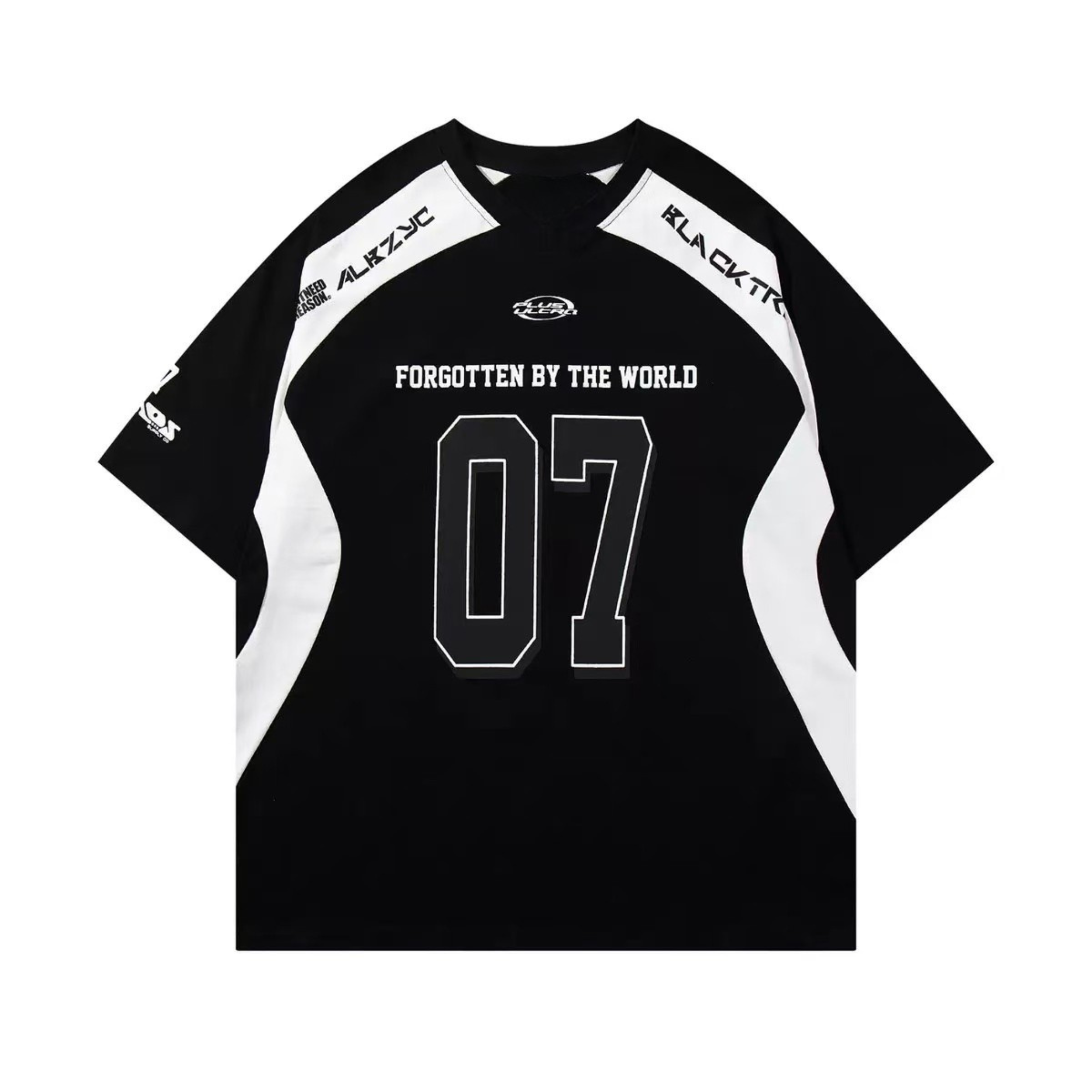 Forgotten 07 Varsity Raglan Streetwear Tee | Y2K Sport